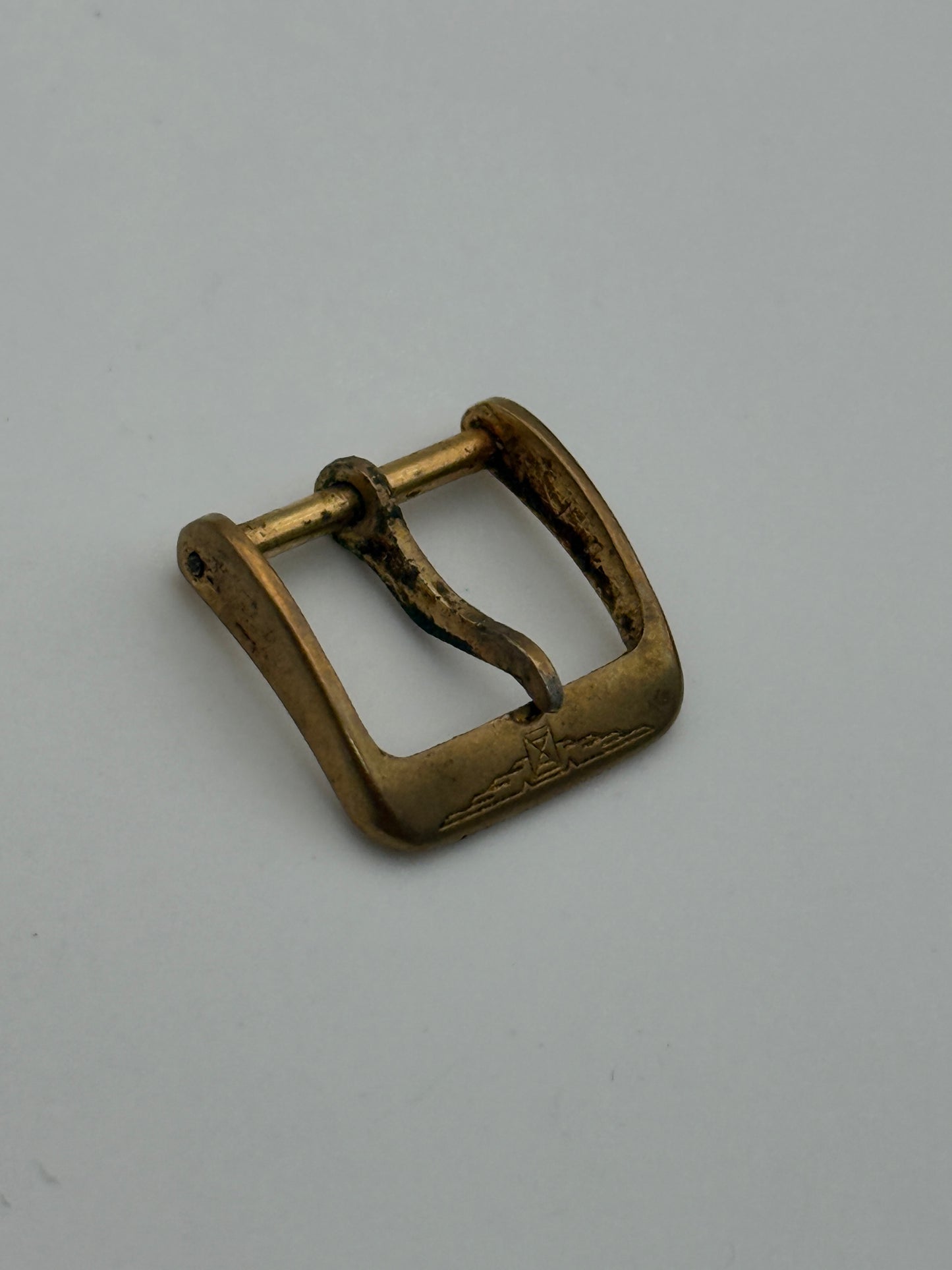 longines 14mm dorata gold plated fibbia buckle