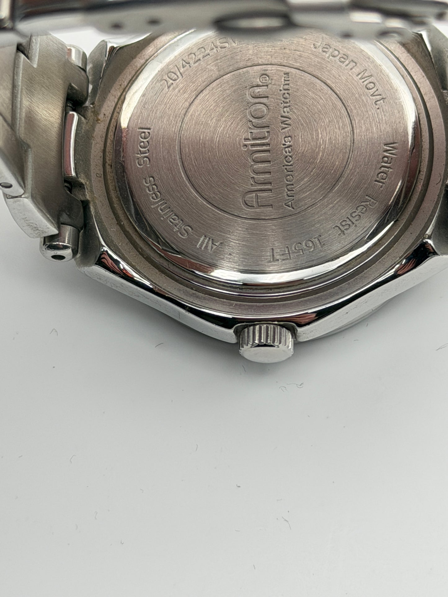 armitron 20-4224sv 41mm chrono quartz