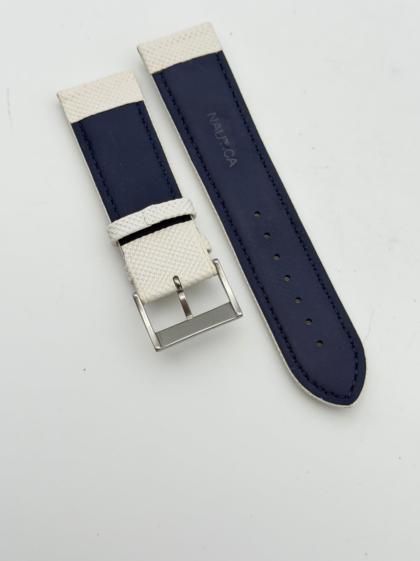 nautica 24mm cinturino strap pelle