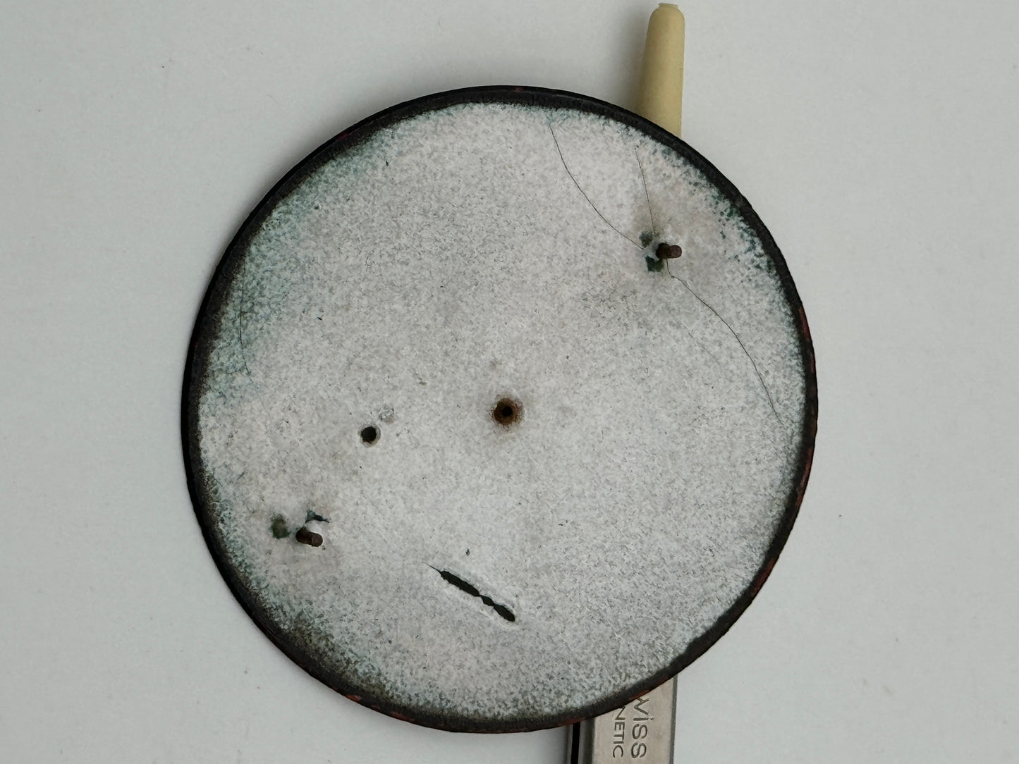 pocket watch dial quadrante porcelain 12h 56.5mm