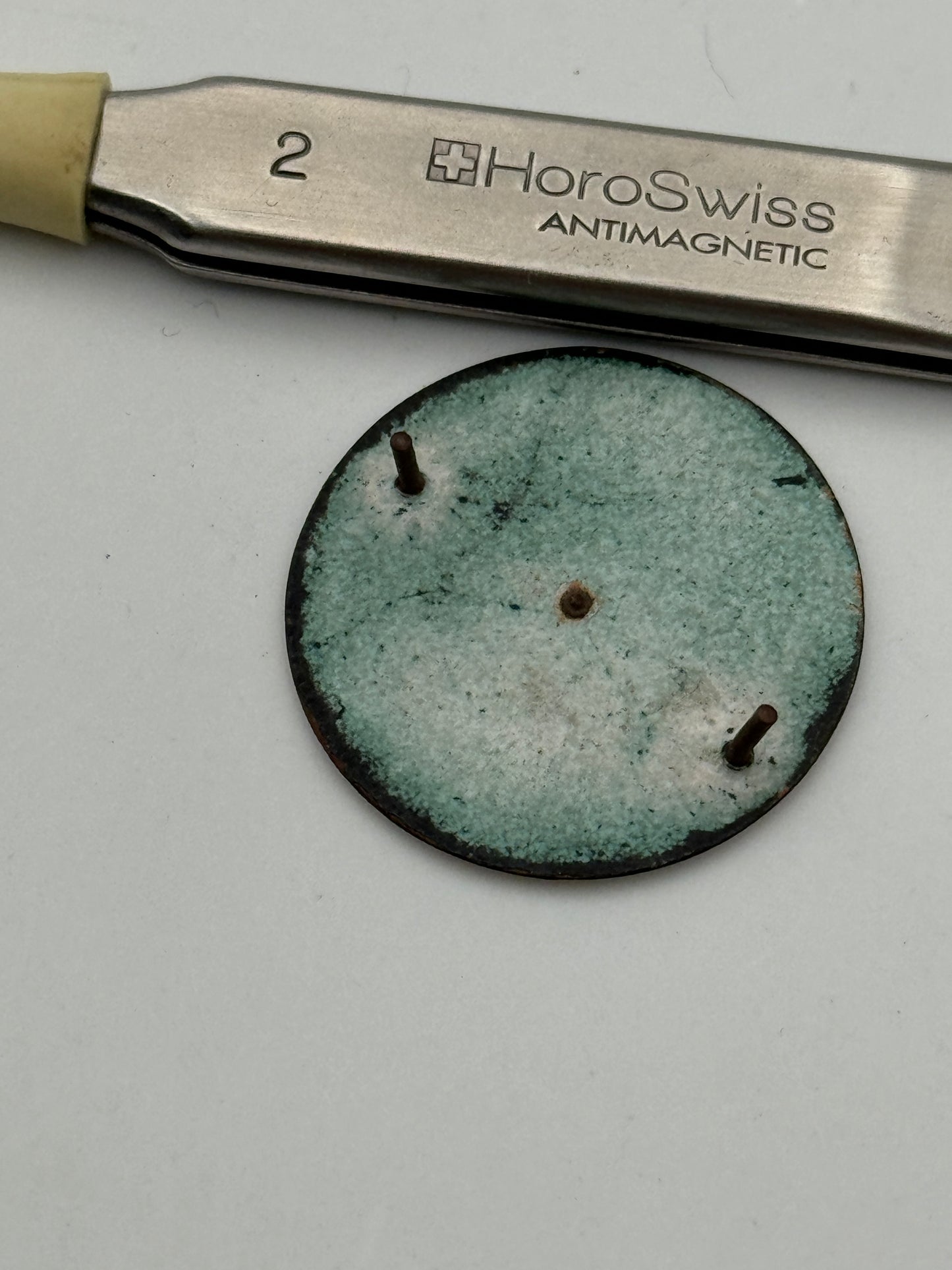 pocket watch dial quadrante porcelain 12h 25mm