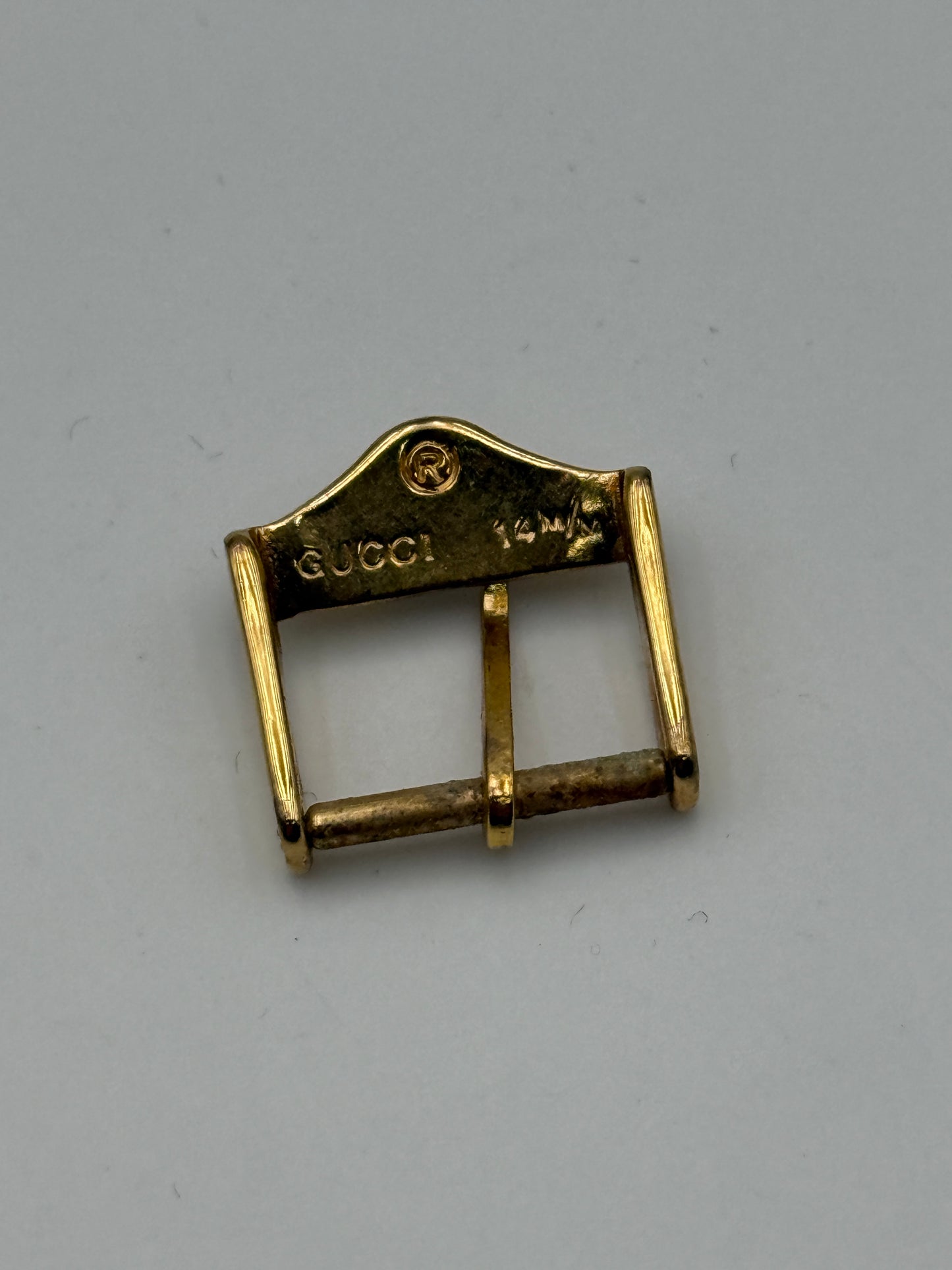 gucci fibbia buckle gold plated 14mm swiss made