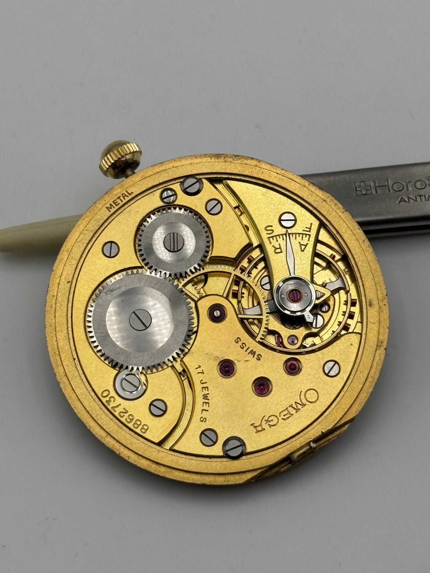 Omega pocket watch big eye 37.5l17p movement movimento