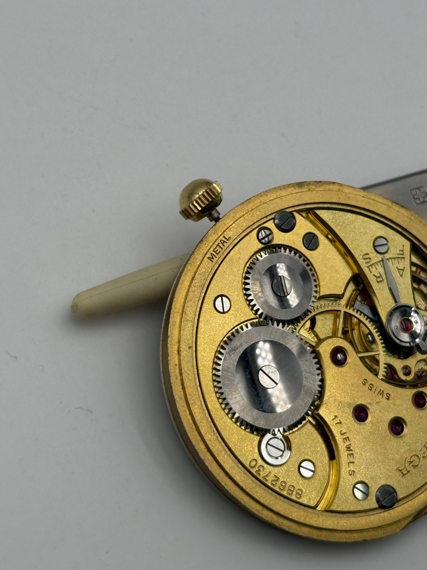 Omega pocket watch big eye 37.5l17p movement movimento