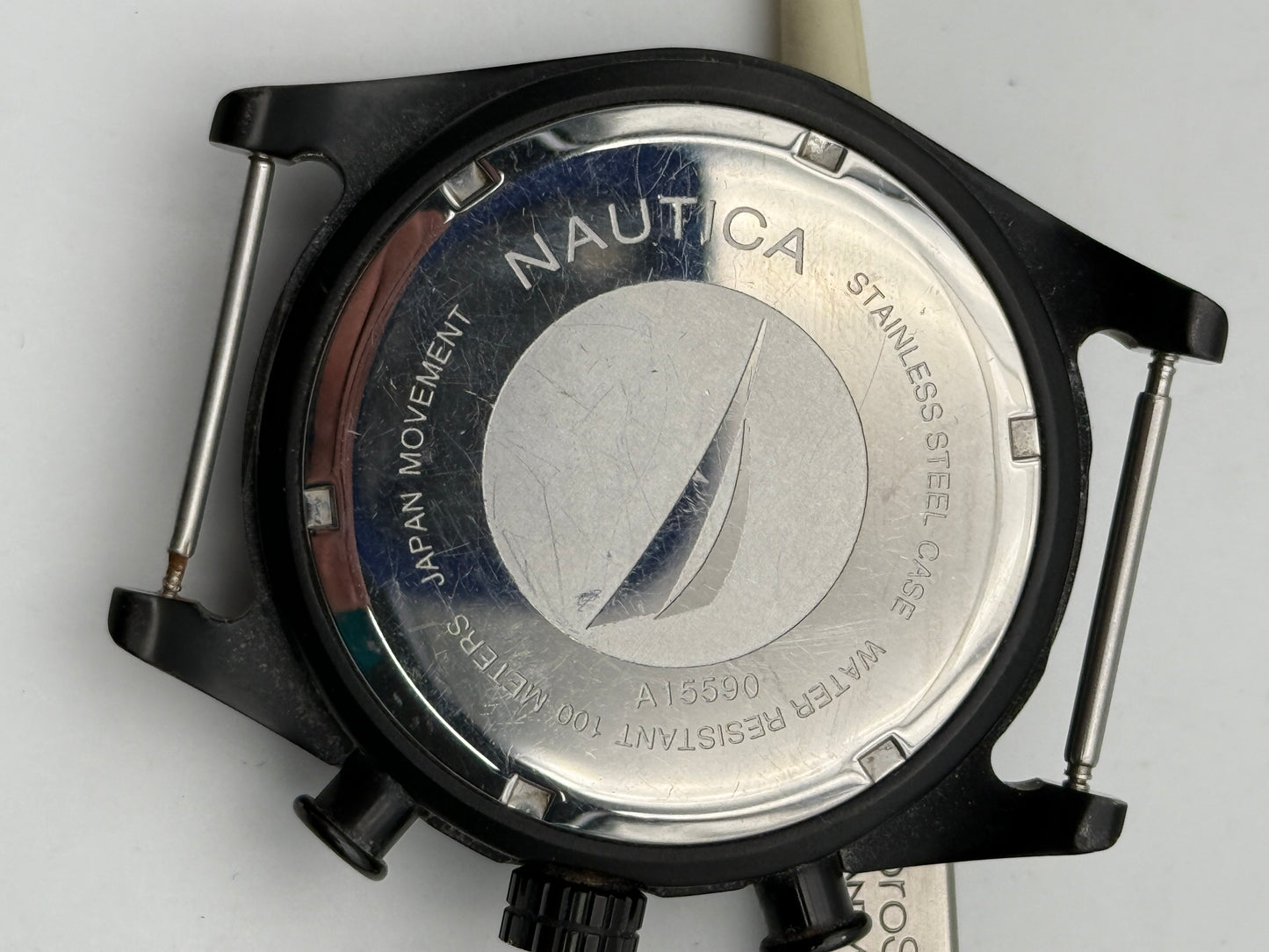 nautica chronograph a15590 43mm quartz