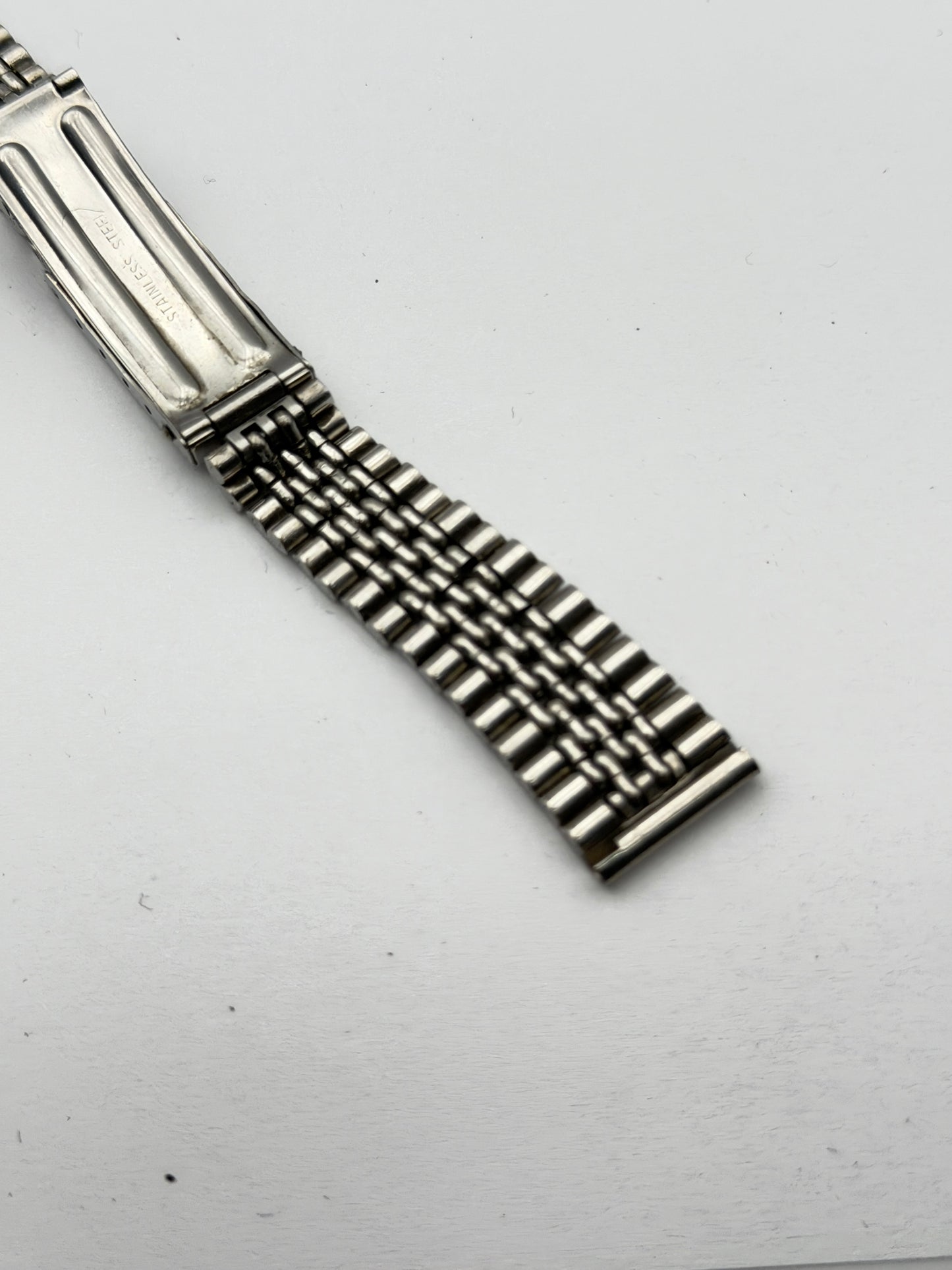 vintage chicchi di riso 16mm rice grains steel bracelet