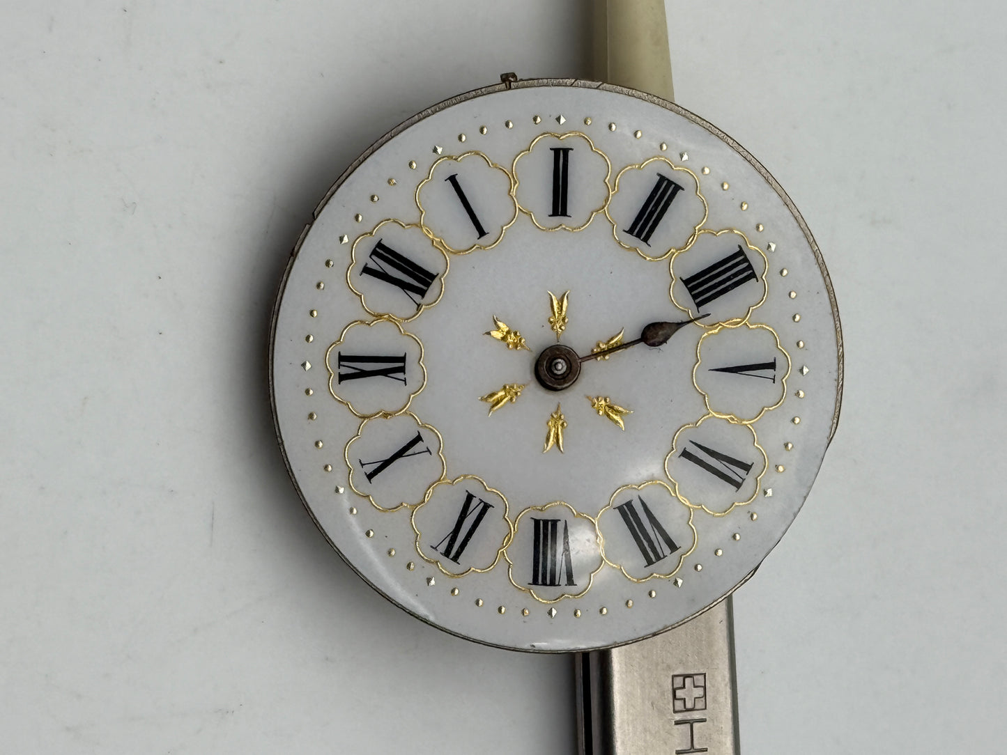 anonimo chiavetta cilindro 32mm cylinder pocket watch movement movimento