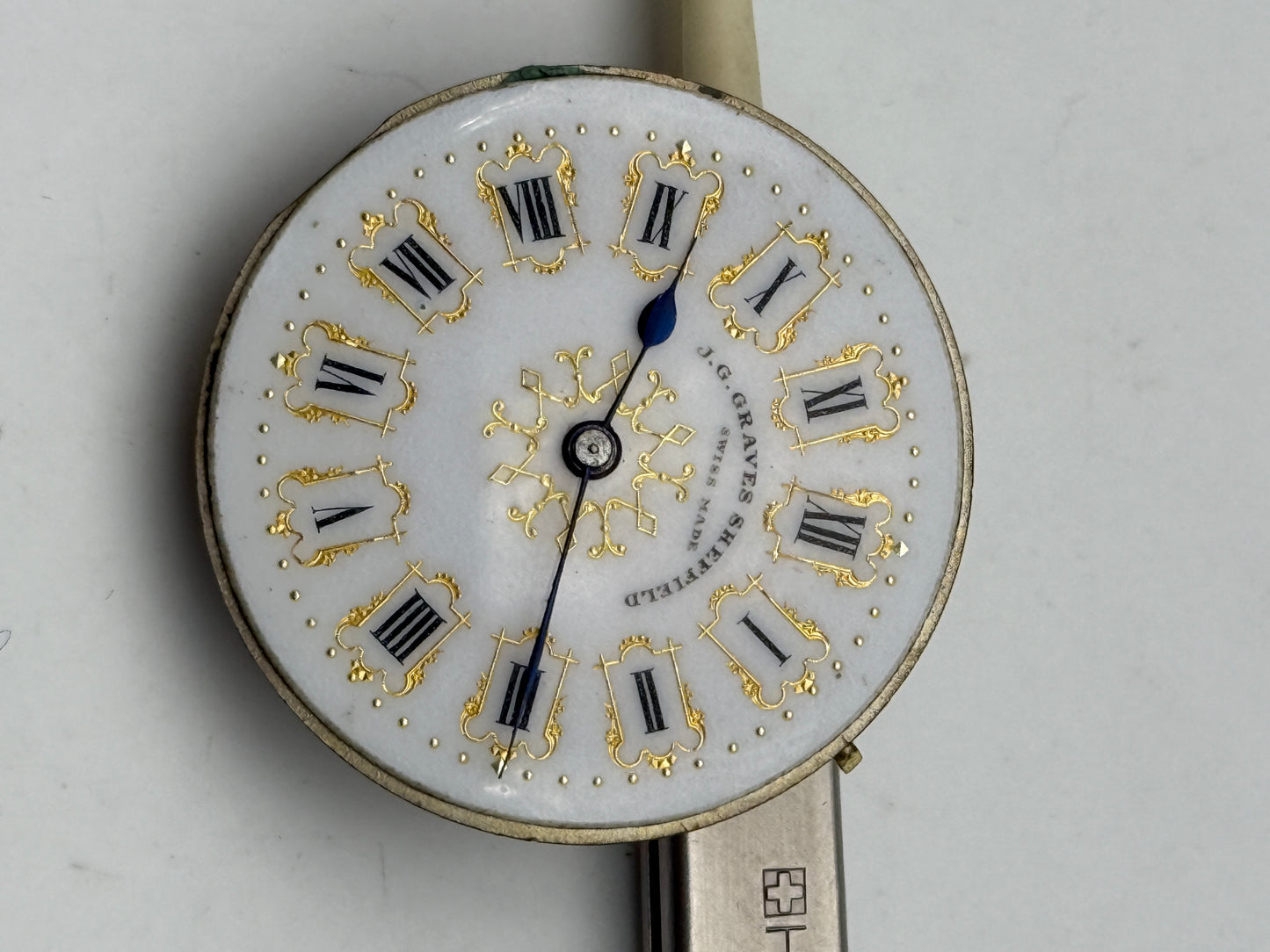 j.g.graves sheffield cilindro 33,5mm cylinder pocket watch movement movimento
