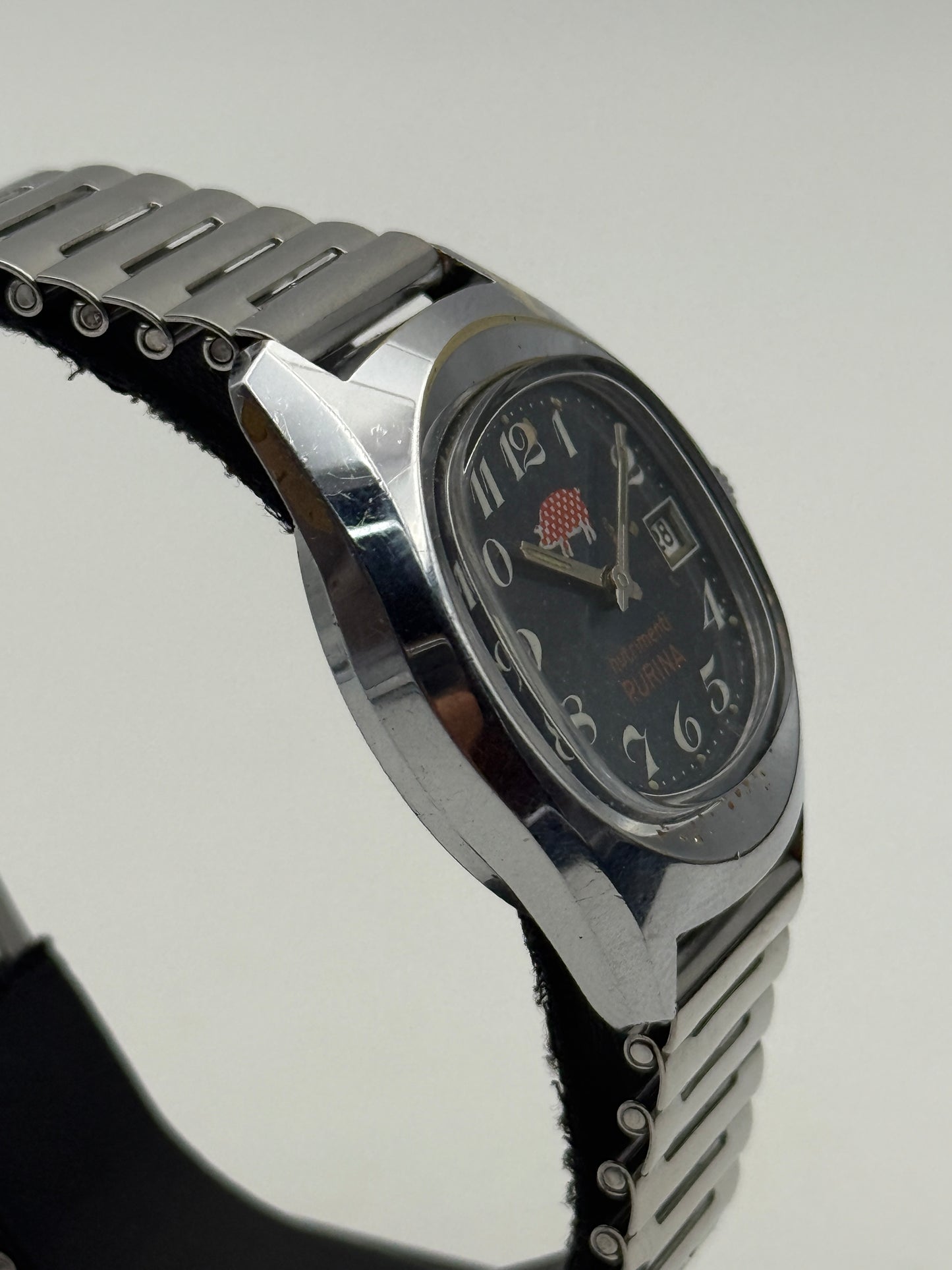 nutrimenti purina watch vintage swiss made 35mm