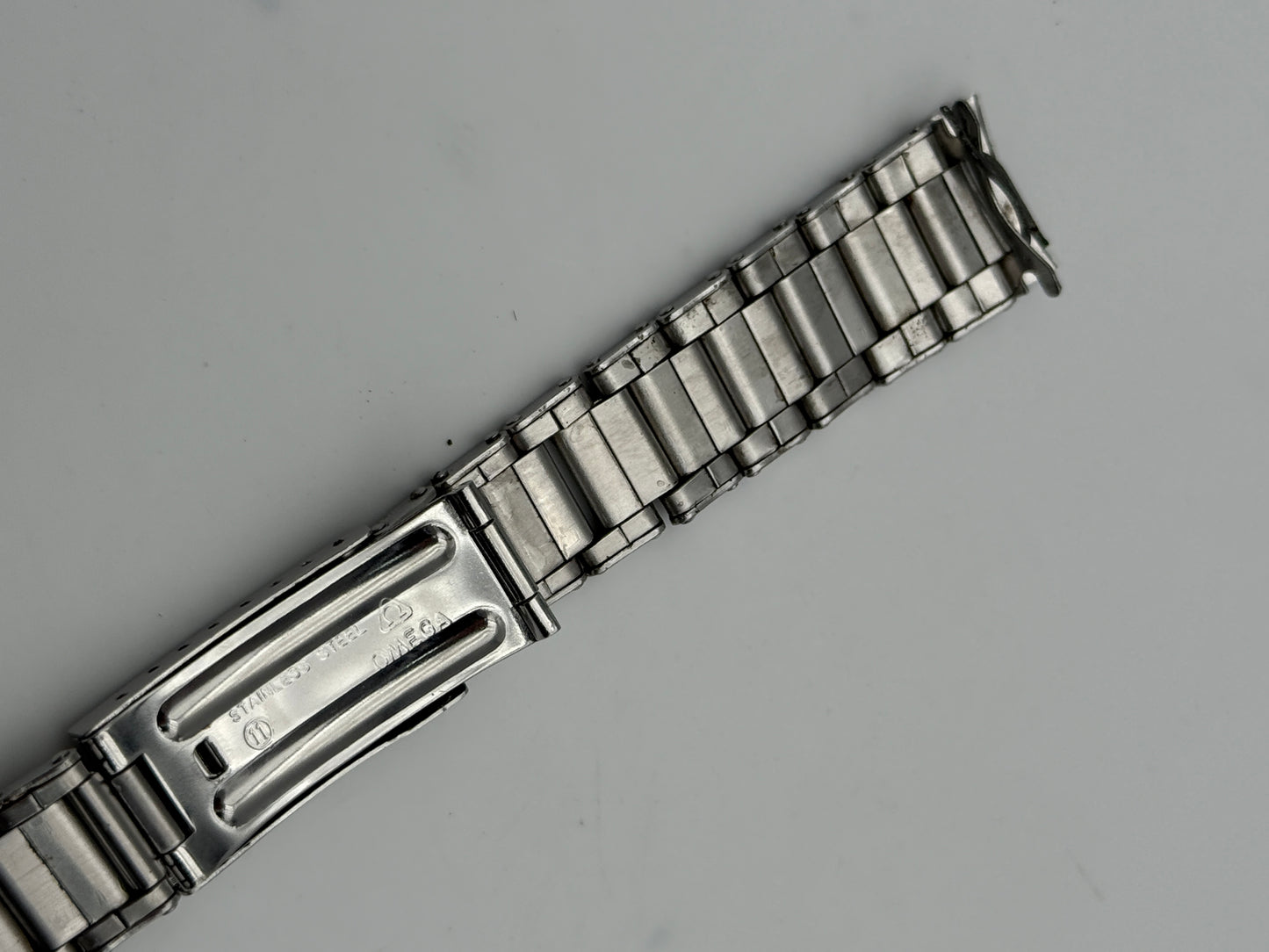 omega no.11 18mm bracciale bravelet vintage riveted rivettato