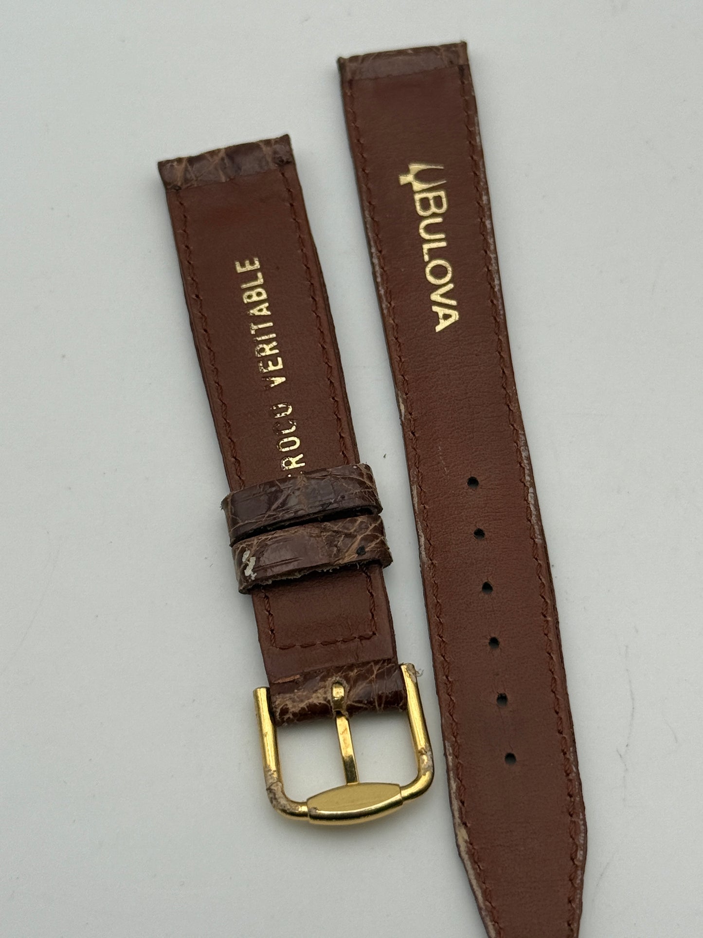 bulova 16mm cinturino strap with buckle