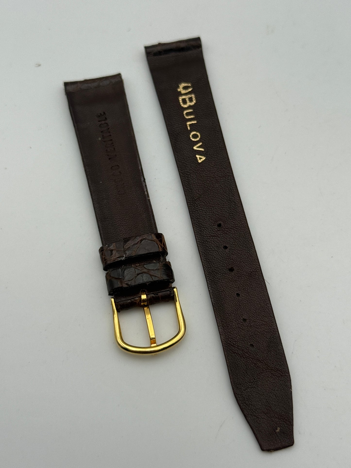 bulova 16mm cinturino strap with buckle