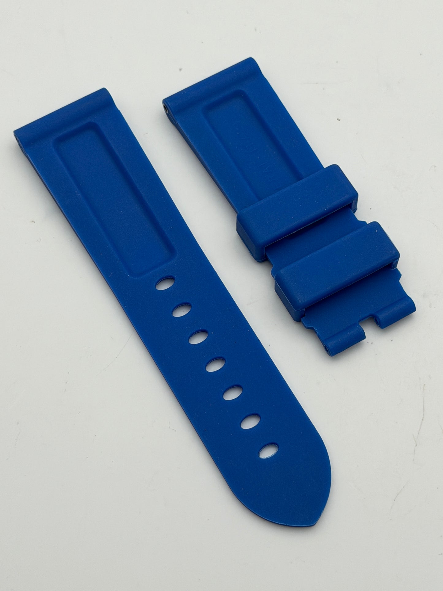 panerai blu 24mm cinturino strap gomma rubber genuine luminor automatic
