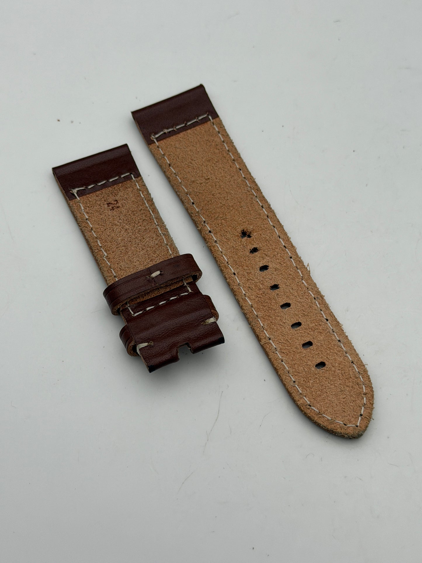 panerai 24mm Marrone cinturino strap