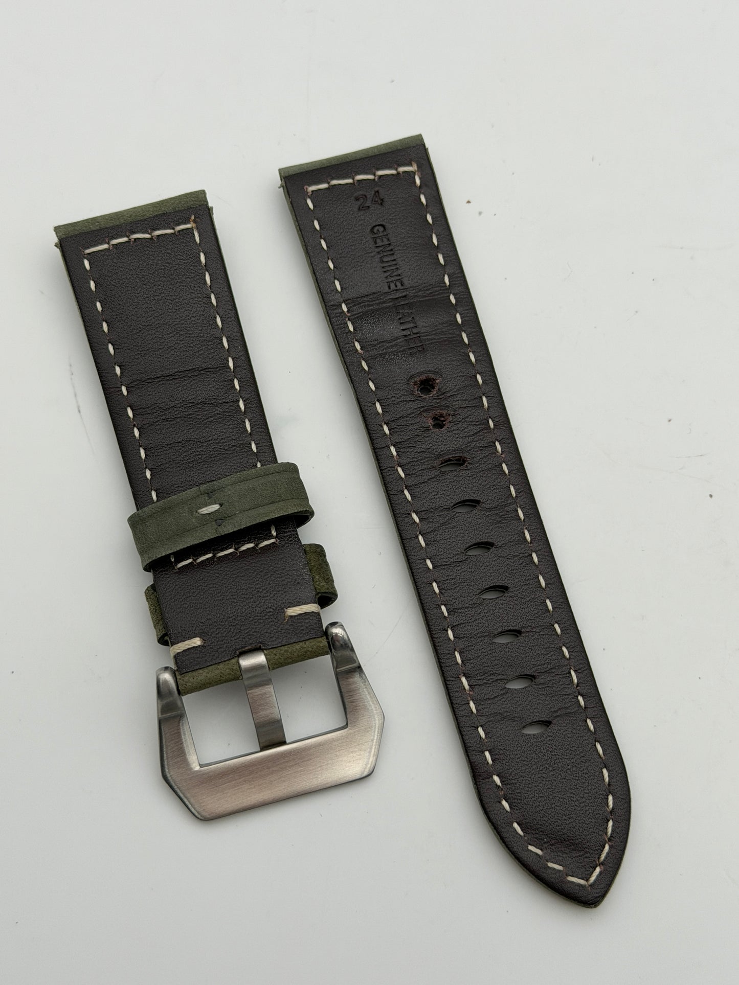 panerai camoscio 24mm cinturino strap