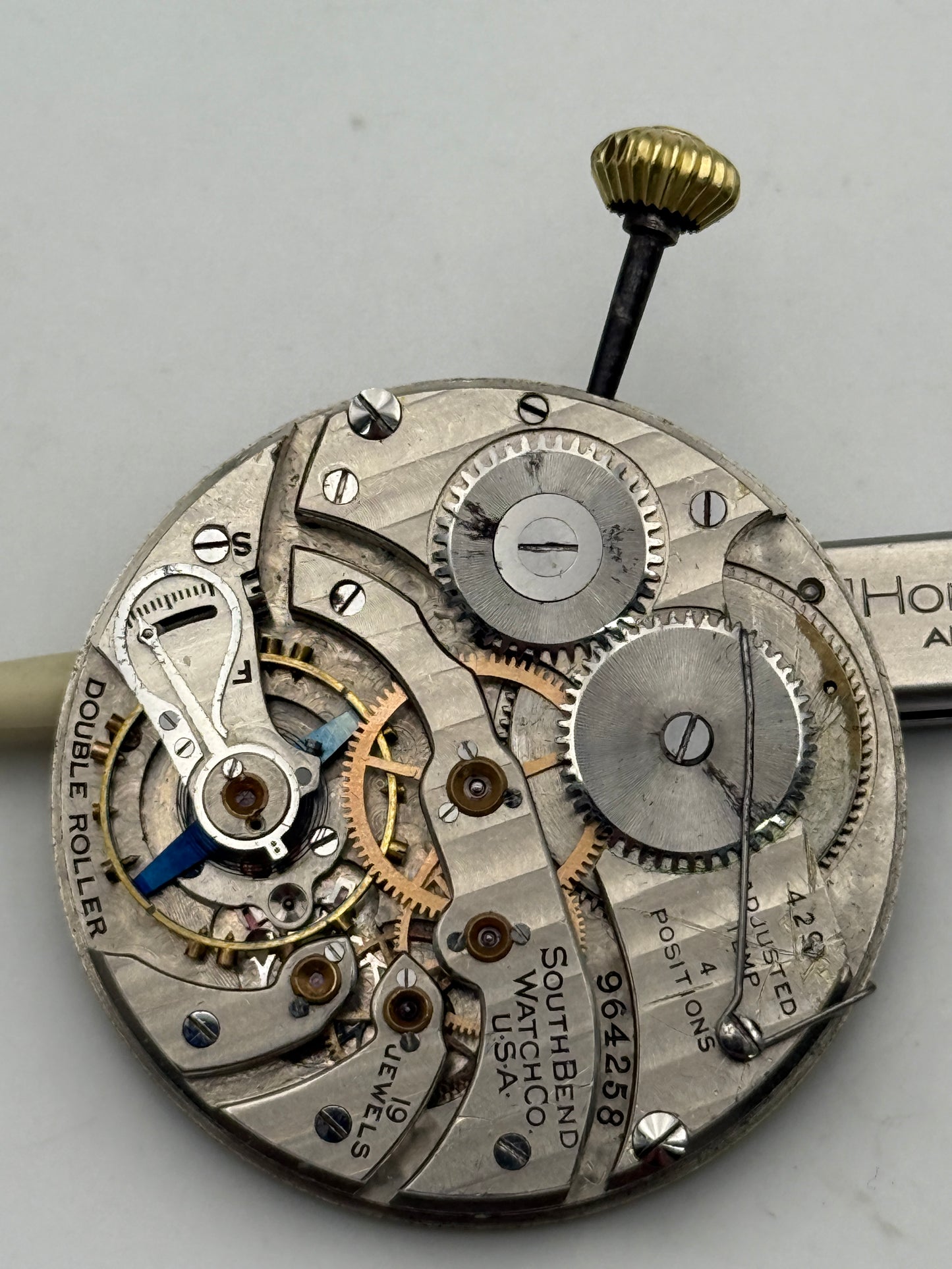 south bend watch co usa 40mm pocket watch movement movimento