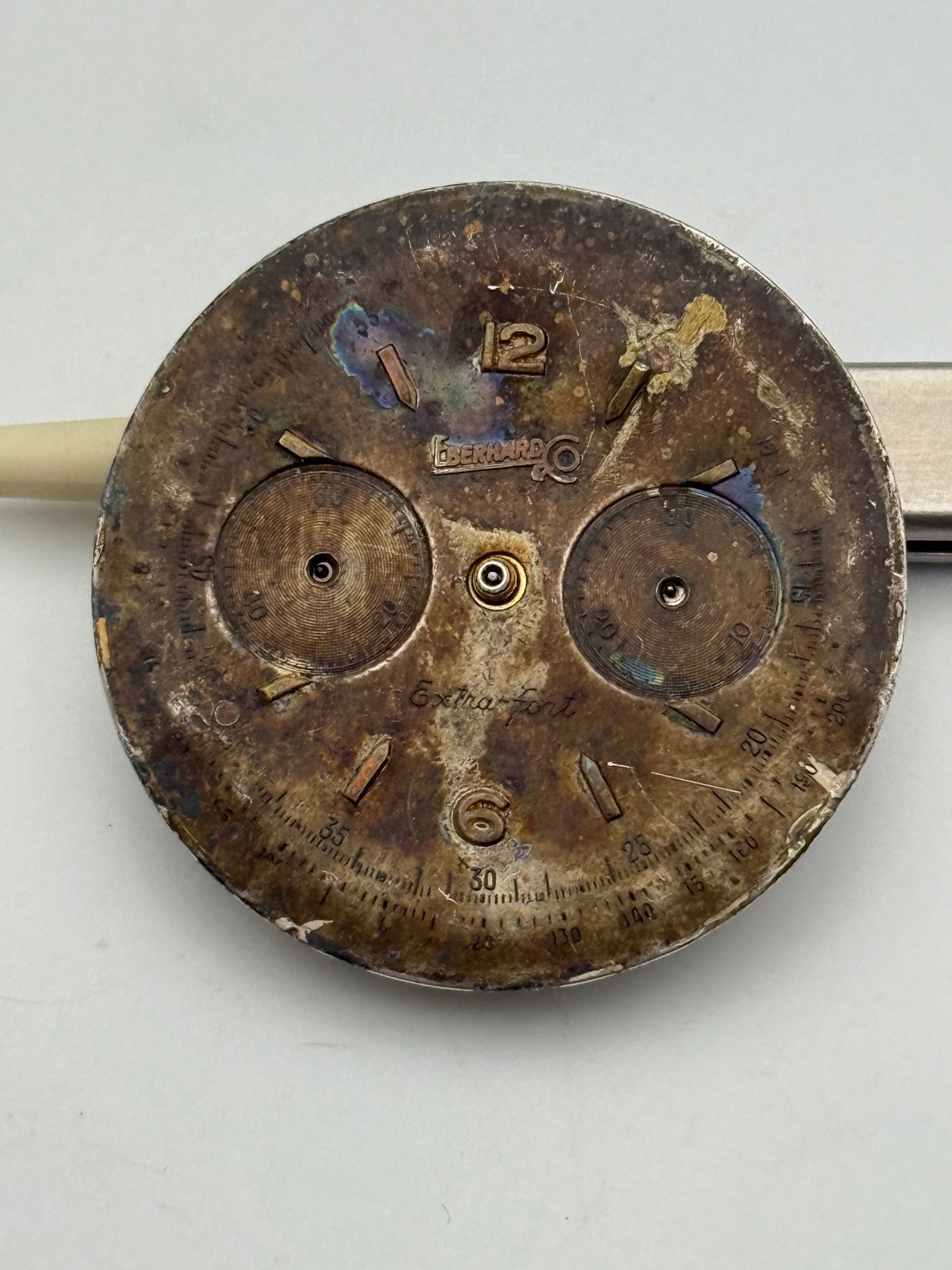 eberhard 14000 chronograph movement movimento vintage