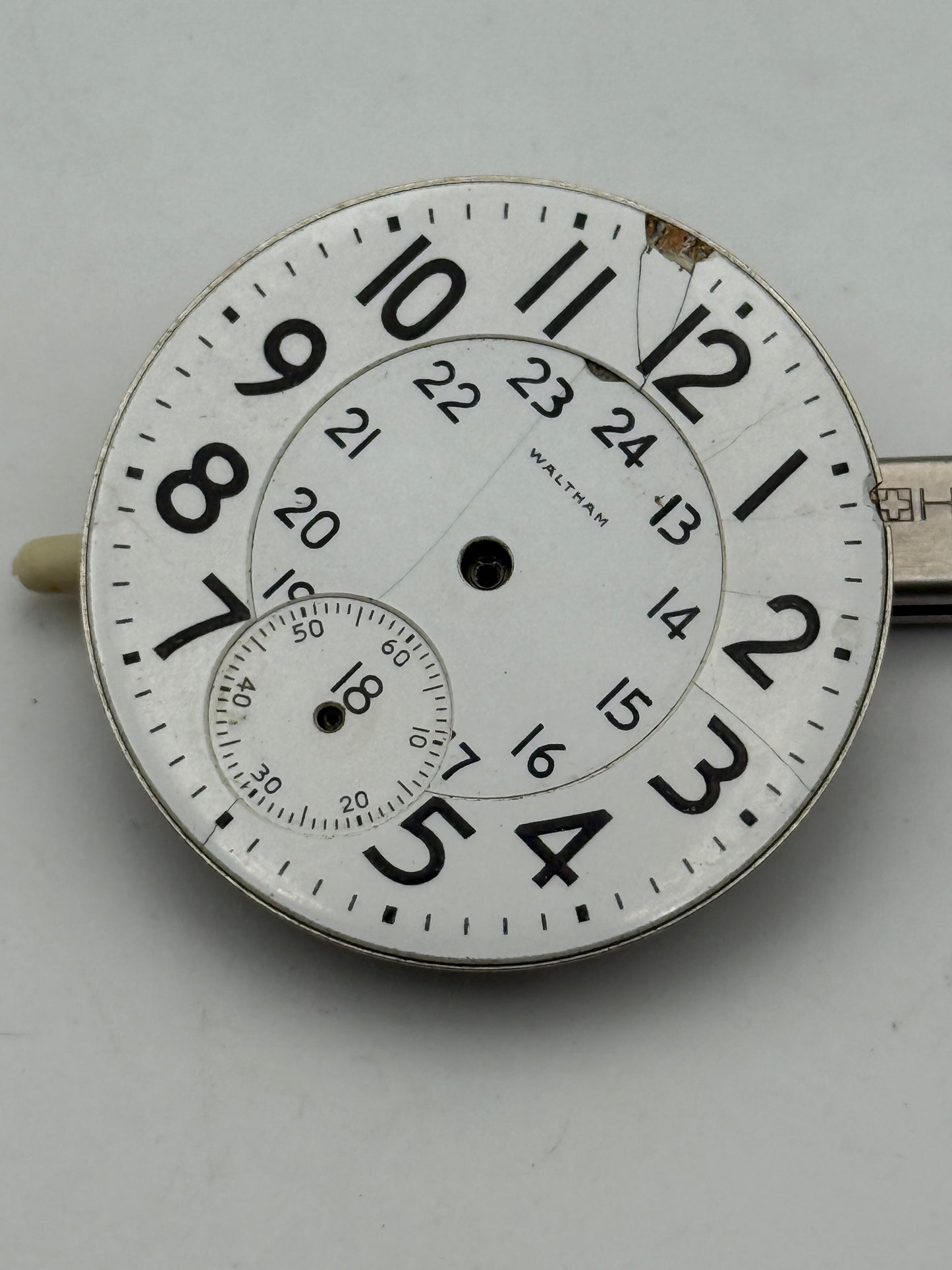 waltham 42,2mm pocket watch movement movimento