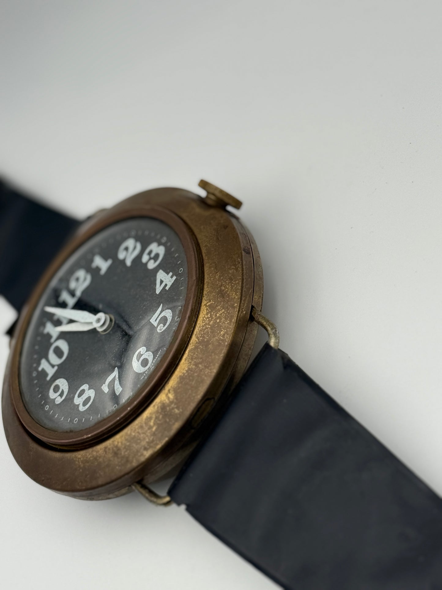 vintage big watch swiss made orologio da parete