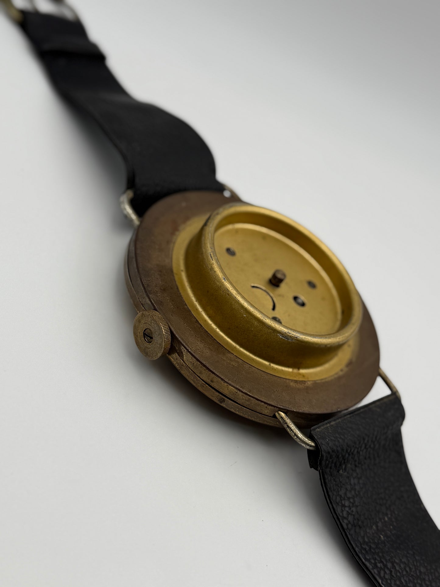 vintage big watch swiss made orologio da parete