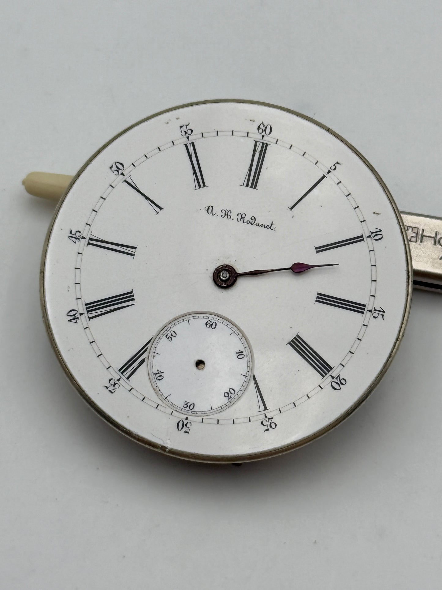 a.h. rodanet paris pocket watch movement movimento 44mm