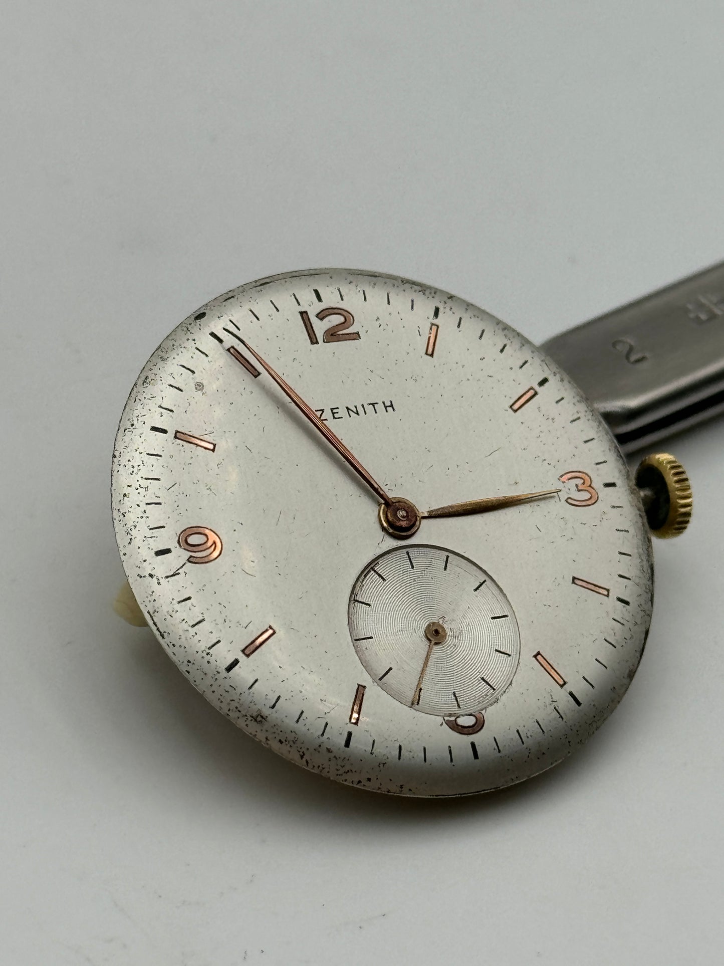Zenith 12-4-p collo di cigno chronometre movement movimento