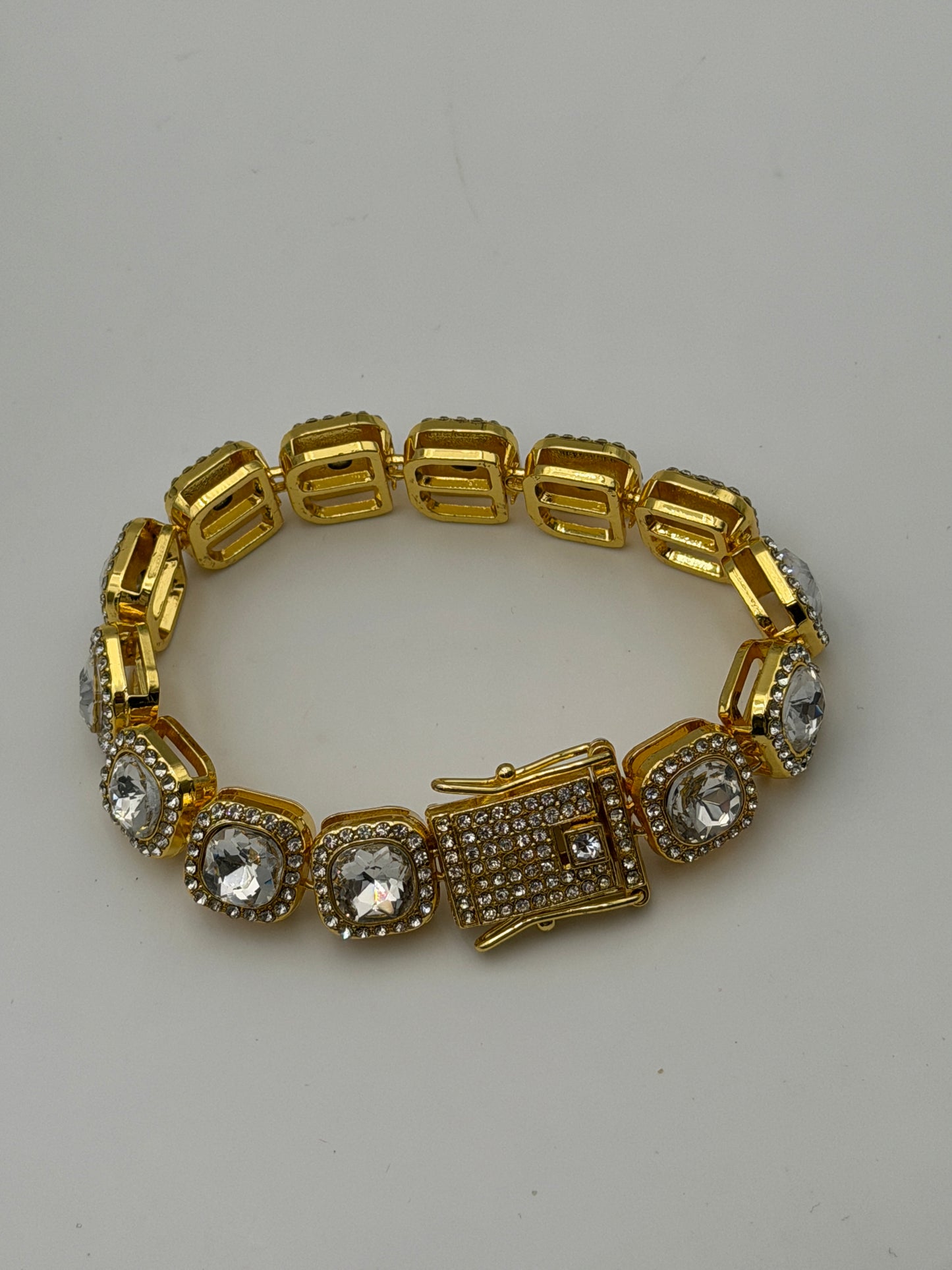 bracciale bracelet steel acciaio 316l gold plated