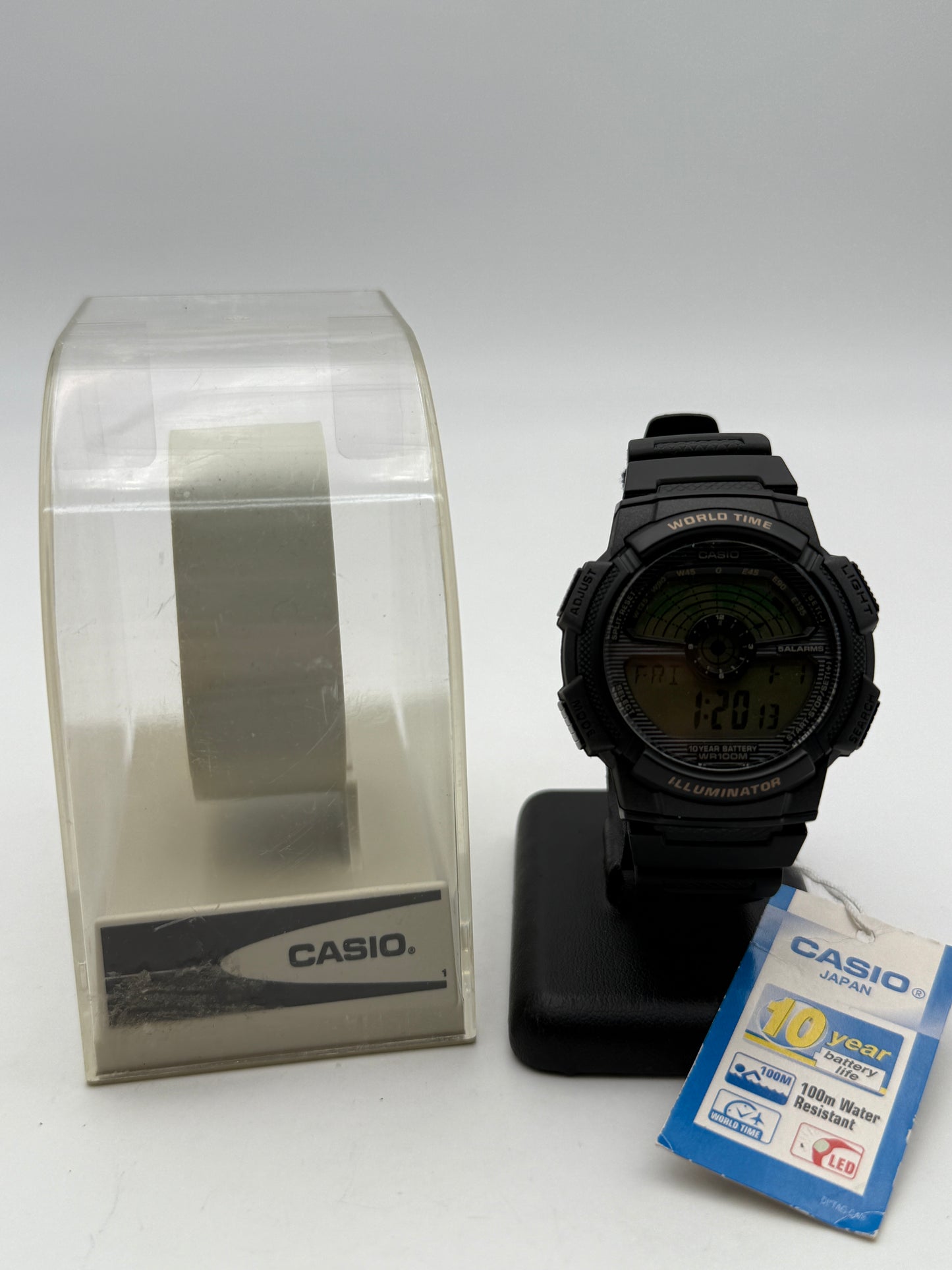 casio world time nos 3254 ae-1100w 45mm box