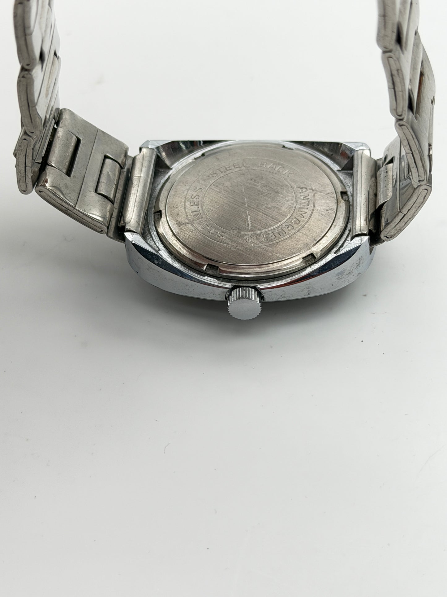 pilsen green watch vintage nos 70s swiss made