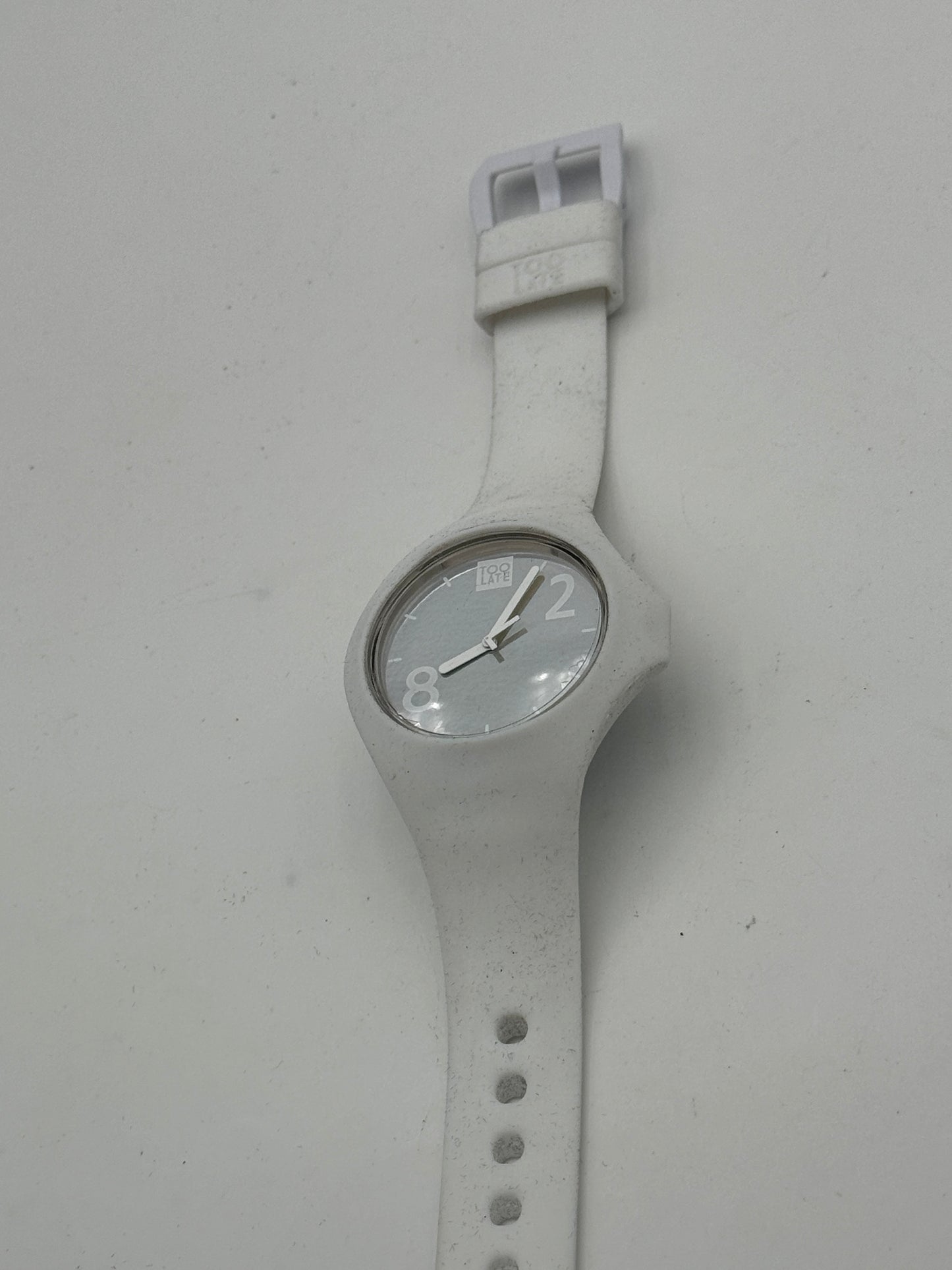 too late watch gomma rubber 33mm quartz