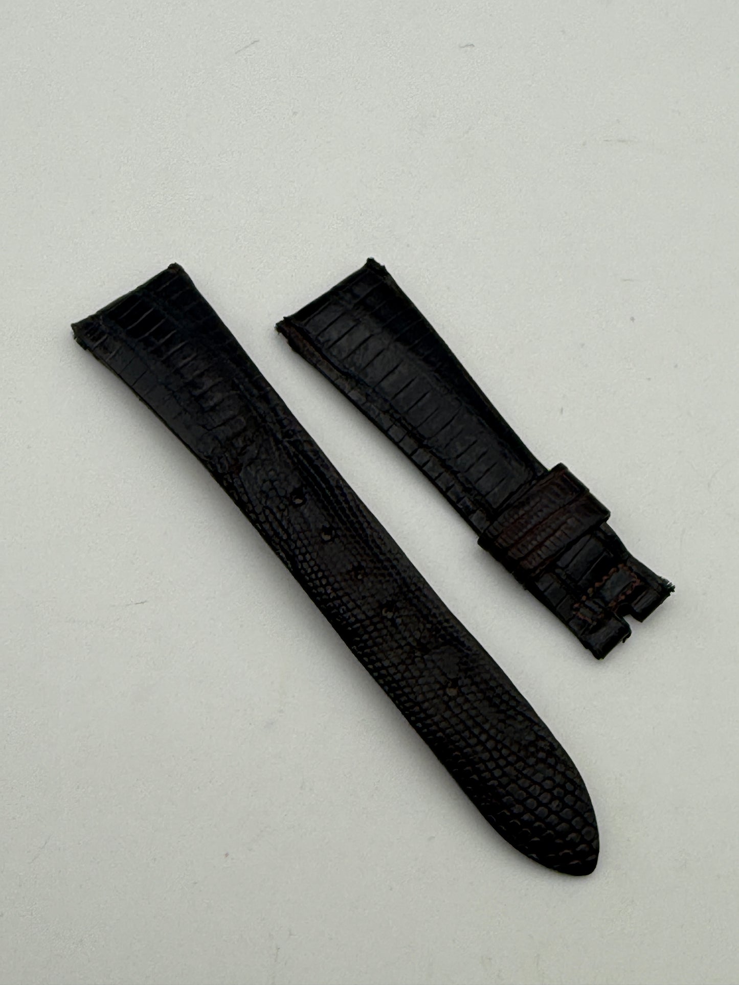 omega 17mm cinturino strap leather vintage