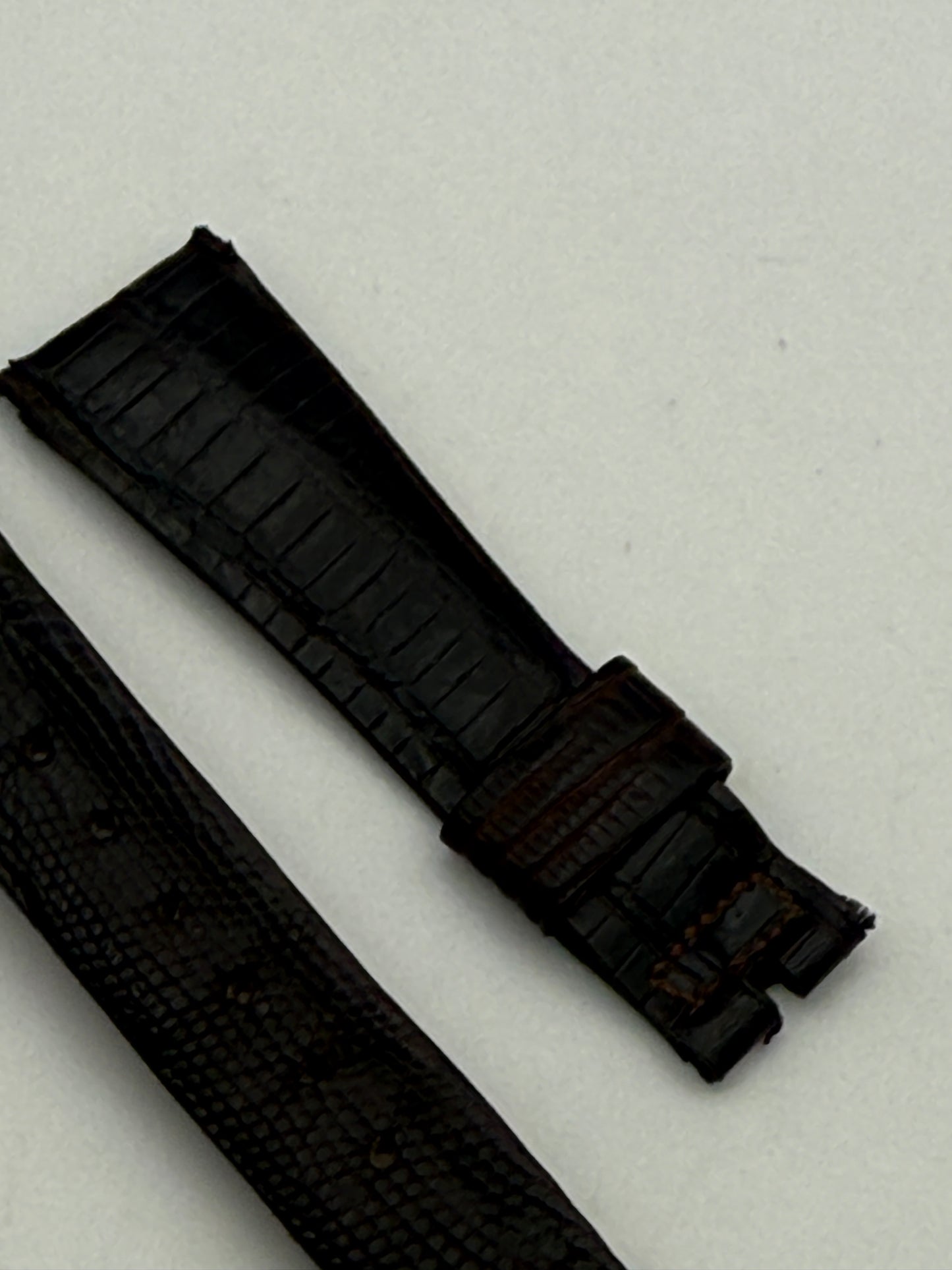 omega 17mm cinturino strap leather vintage