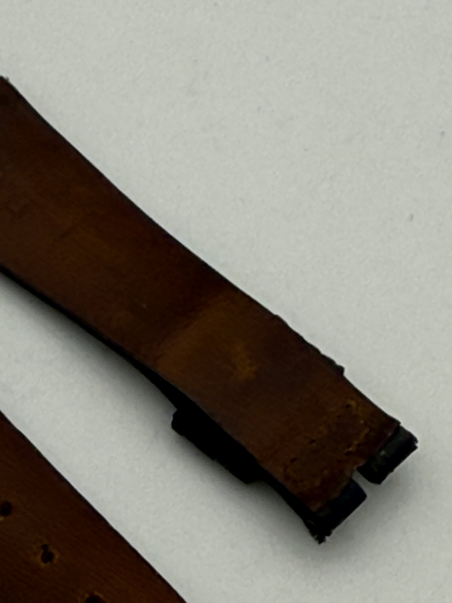 omega 17mm cinturino strap leather vintage
