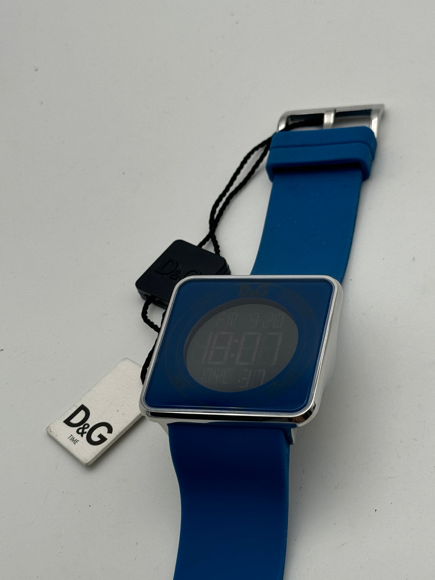 dolce e gabbana digital watch dw0736 44mm blue