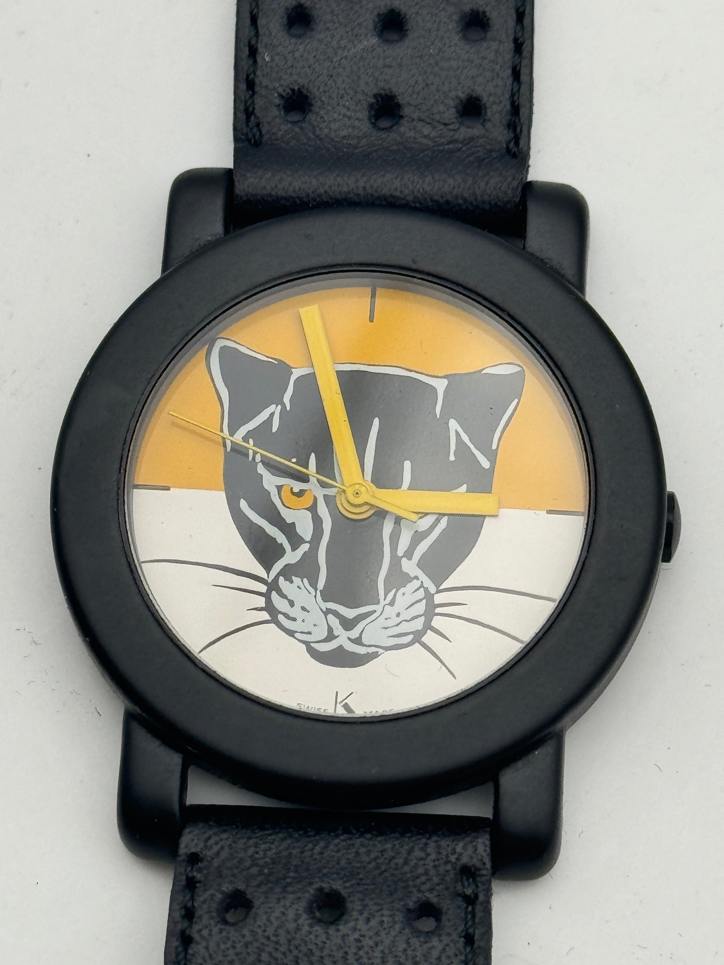 krizia swiss made watch rare 6.095.0.0.81 32mm black