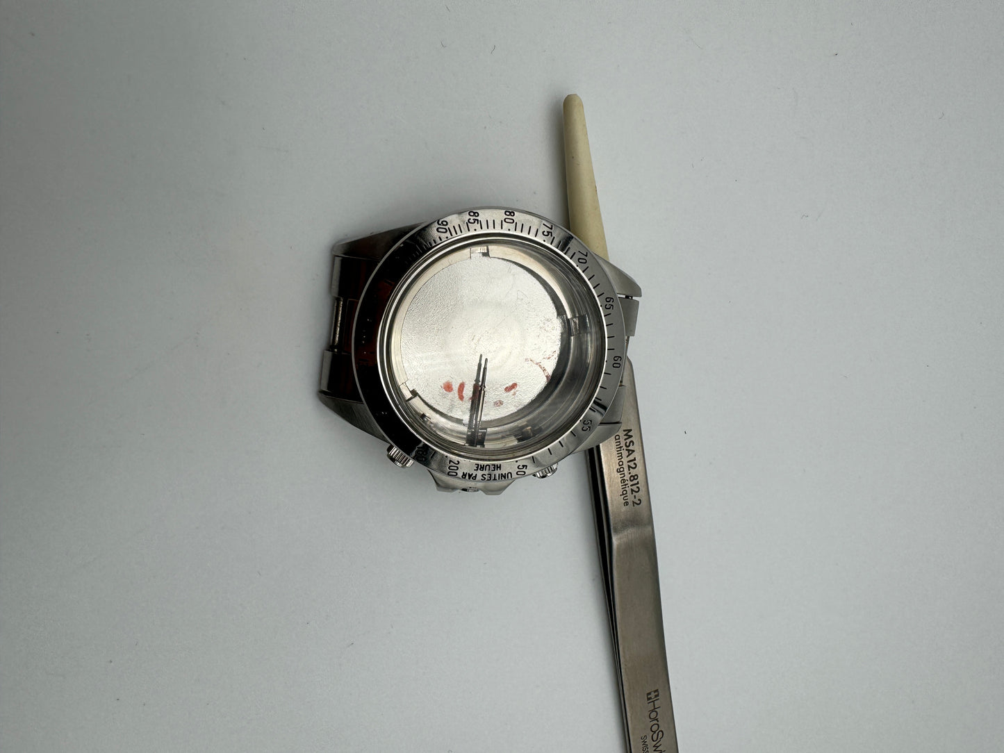 Philip Watch cassa case eta valjoux 7750 caribbean ref.594249 4028 chrono nos