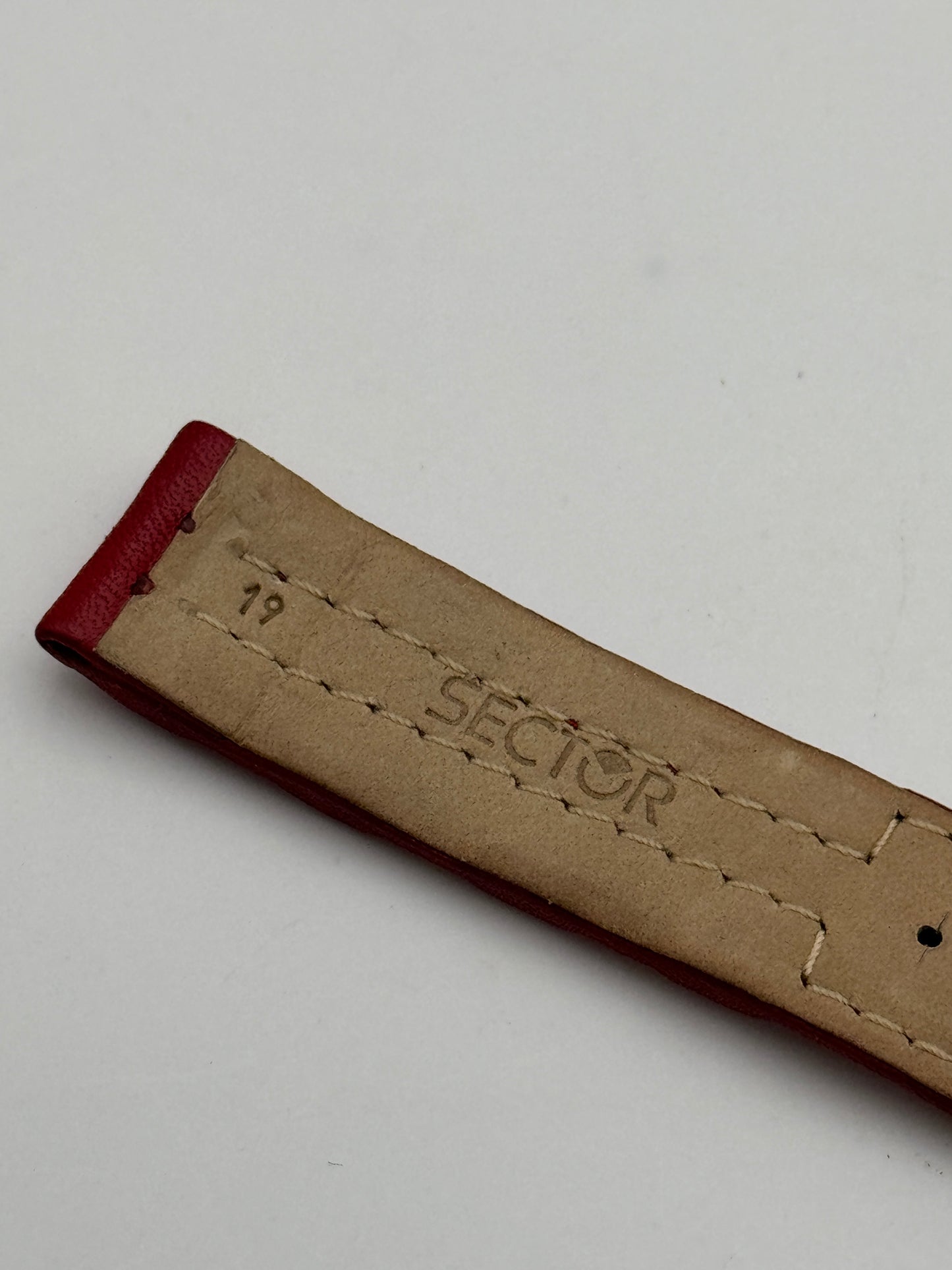 Sector cinturino strap red 19mm