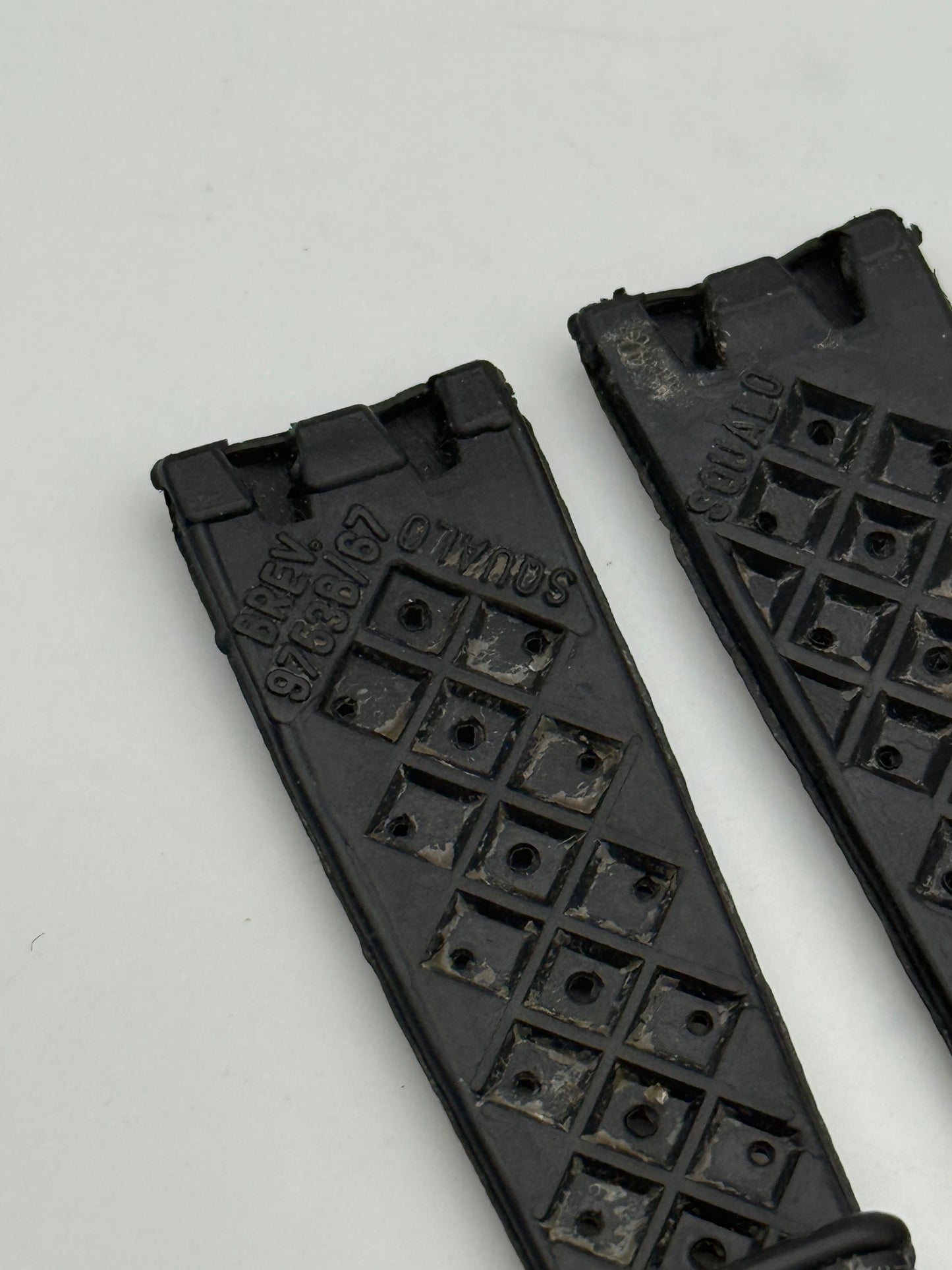 tropic squalo 20mm cinturino strap vinatge rubber brev.9753b-67
