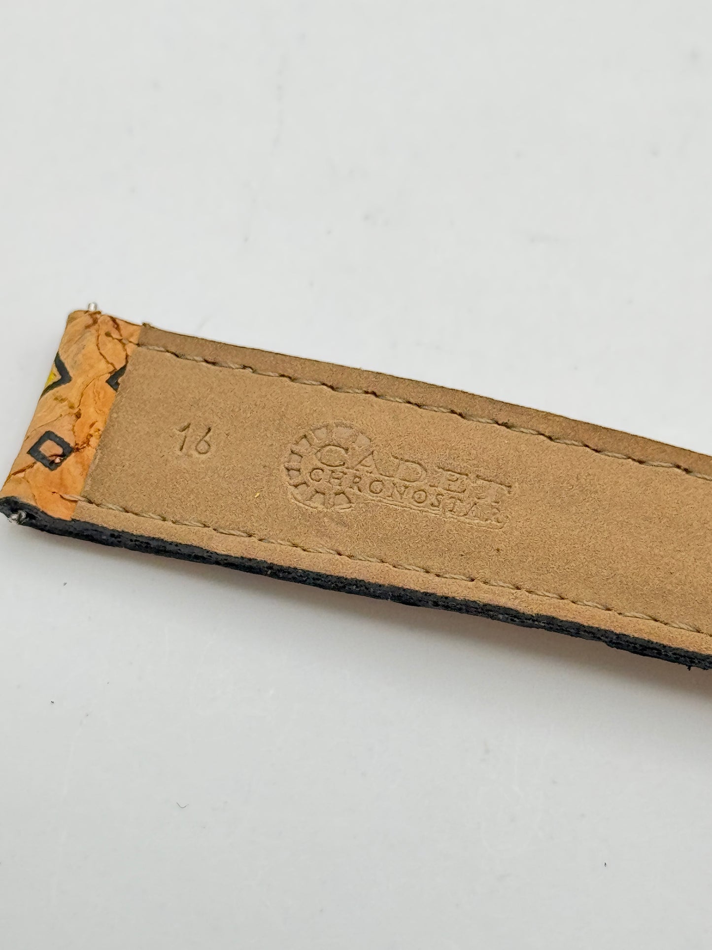 Cadet Chronostar cinturino strap leather 16mm
