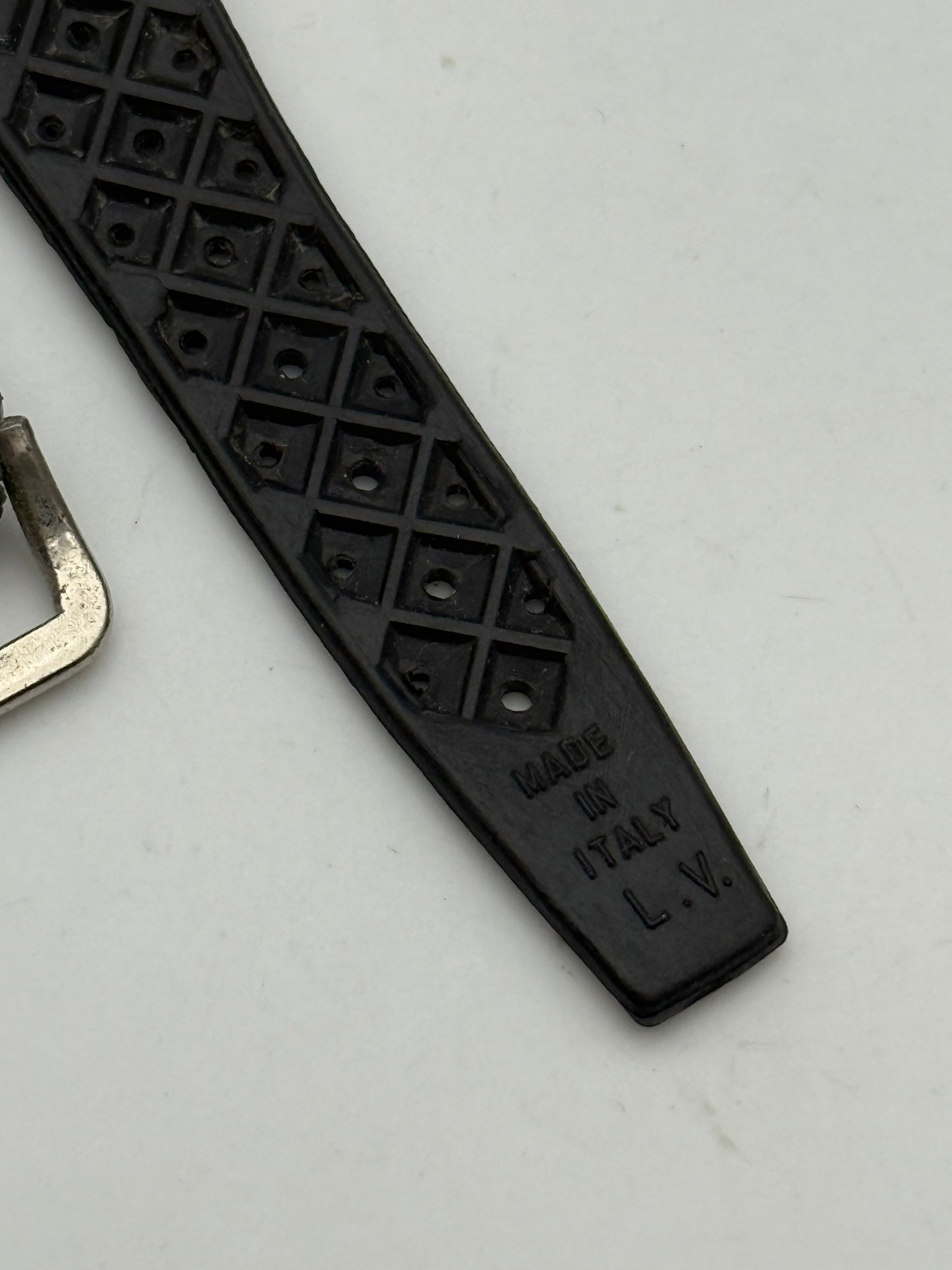 tropic squalo 20mm cinturino strap vinatge rubber brev.9753b-67