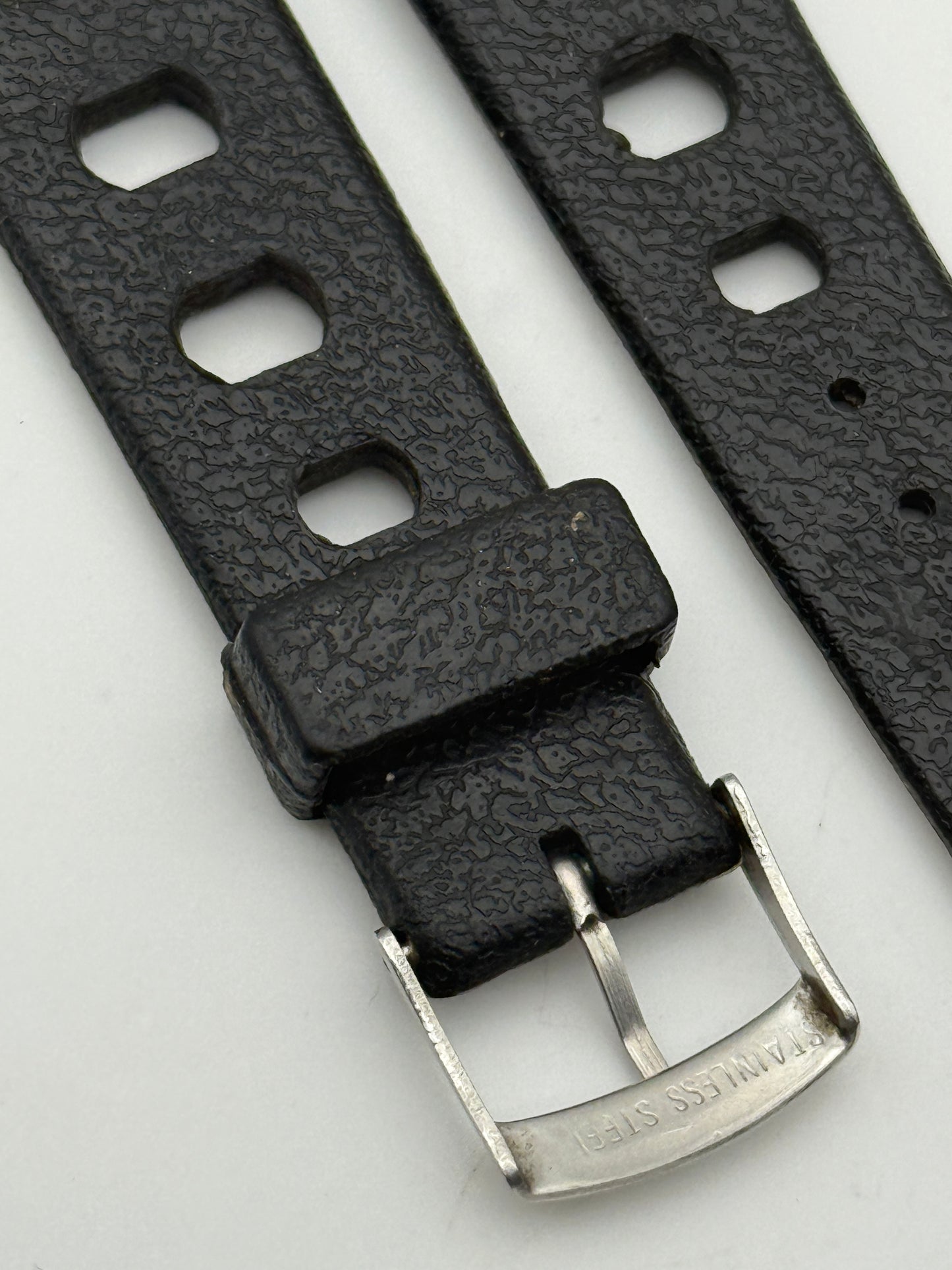 tropic l34-19s 19mm rubber diver cinturino strap vintage
