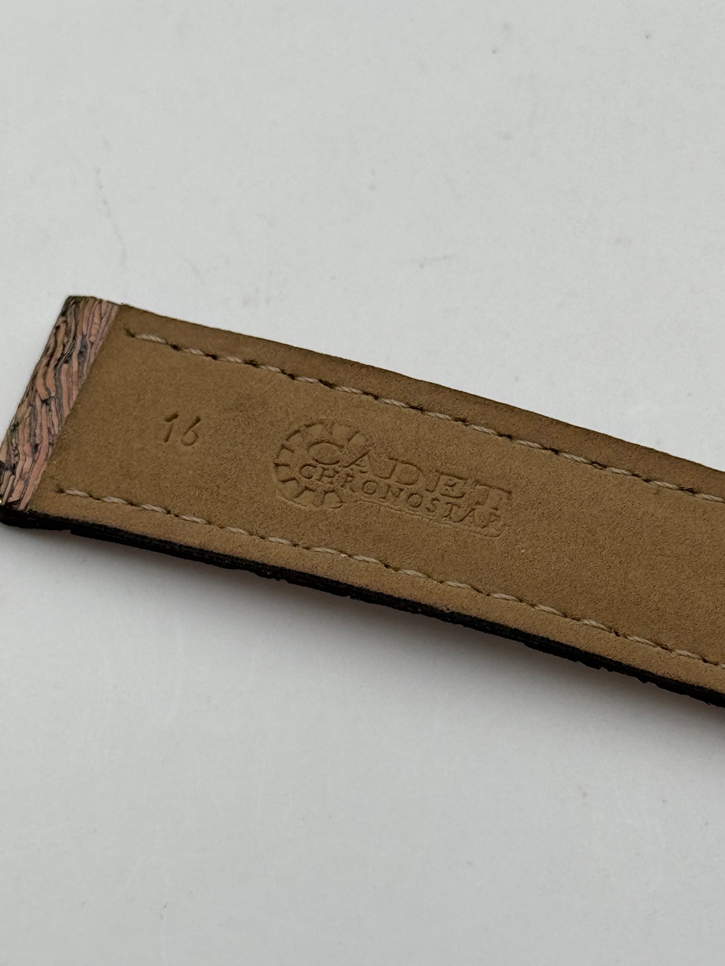 Cadet Chronostar cinturino strap leather 16mm