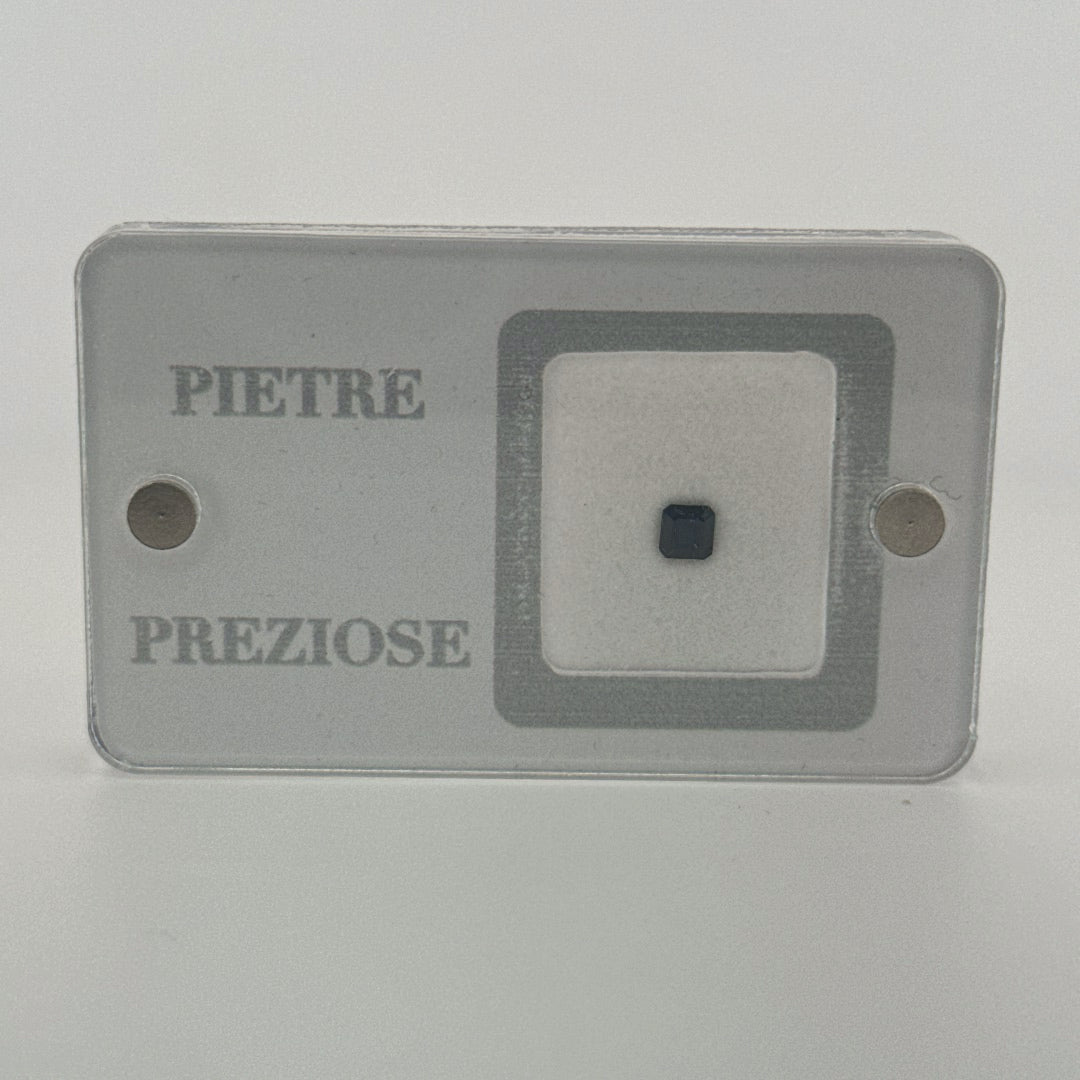 zffiro sapphire natural blu blue carrè 0.36ct