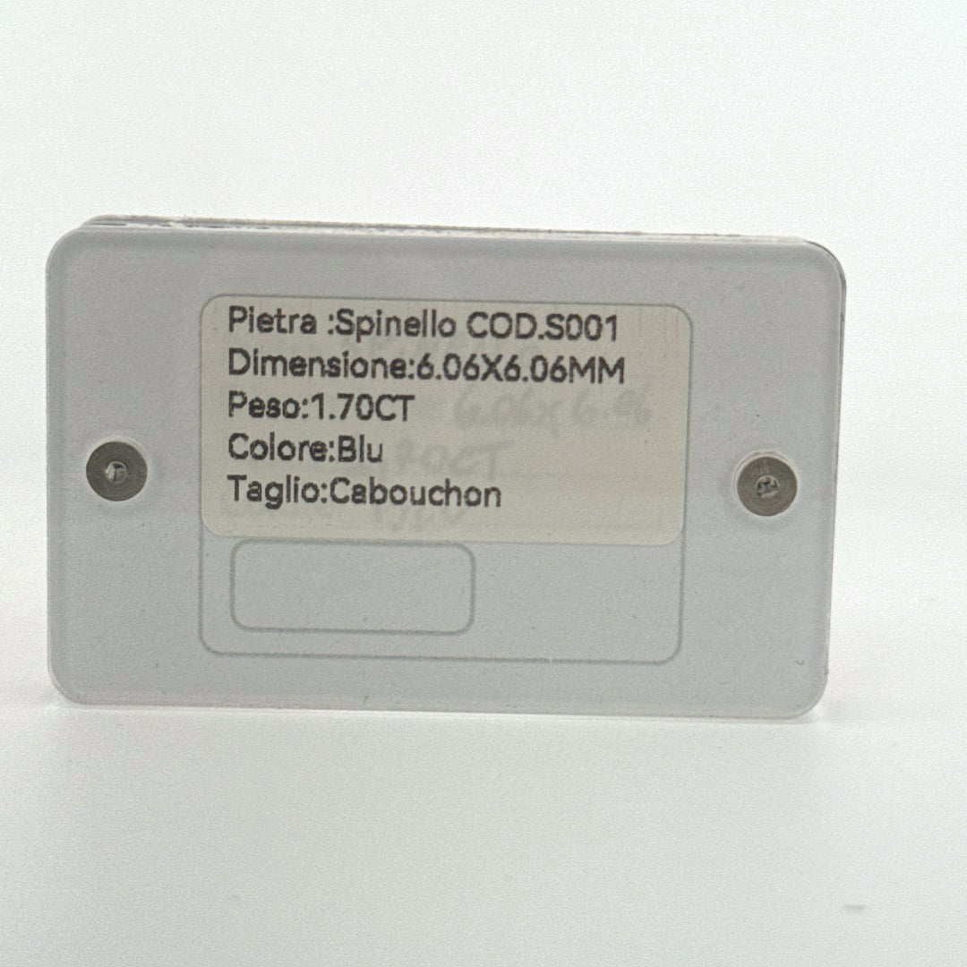 spinello spinel cabouchon batural blue 1.70ct