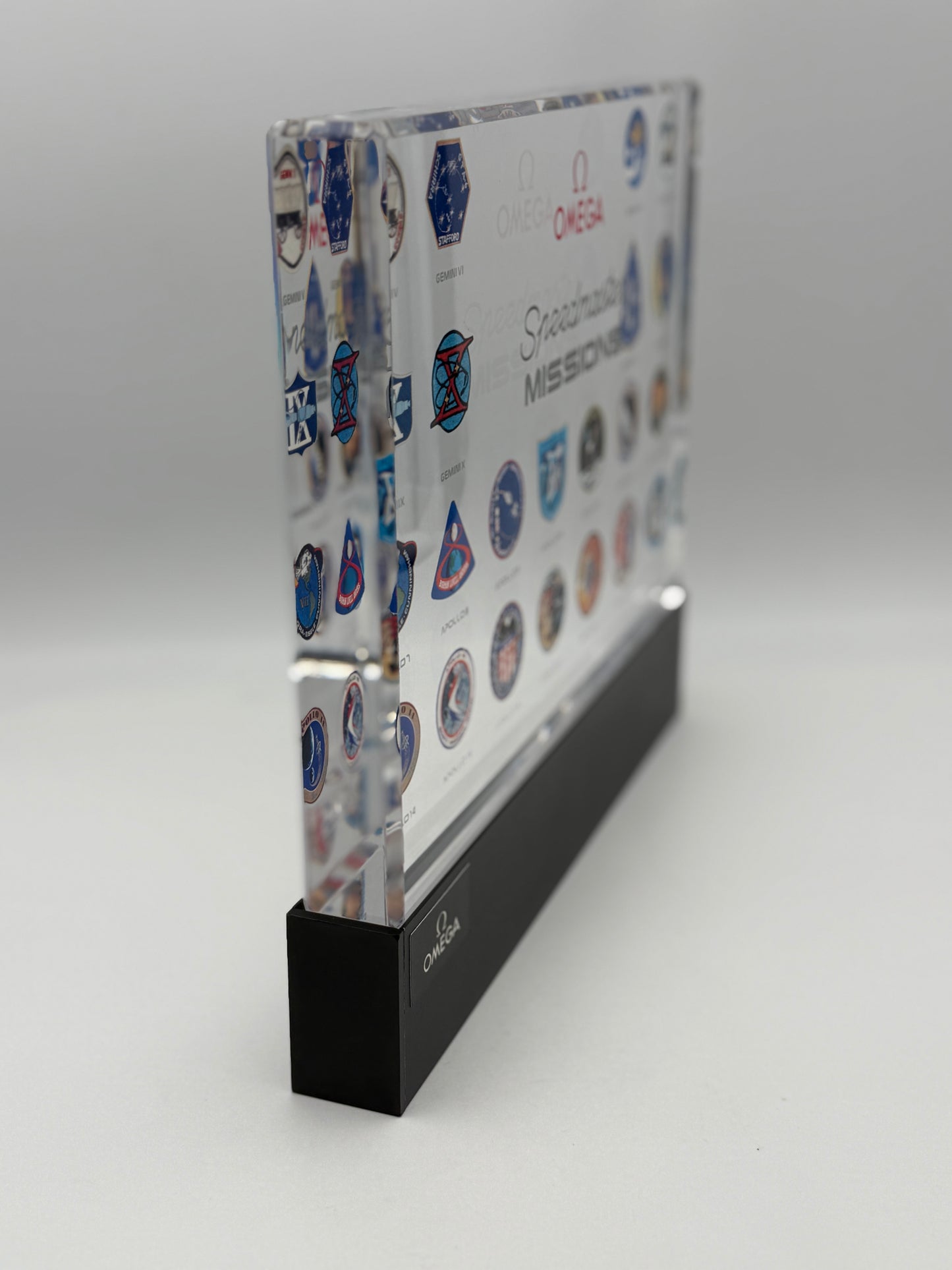 omega speedmaster missions display plate illuminated limited edition 393/1000