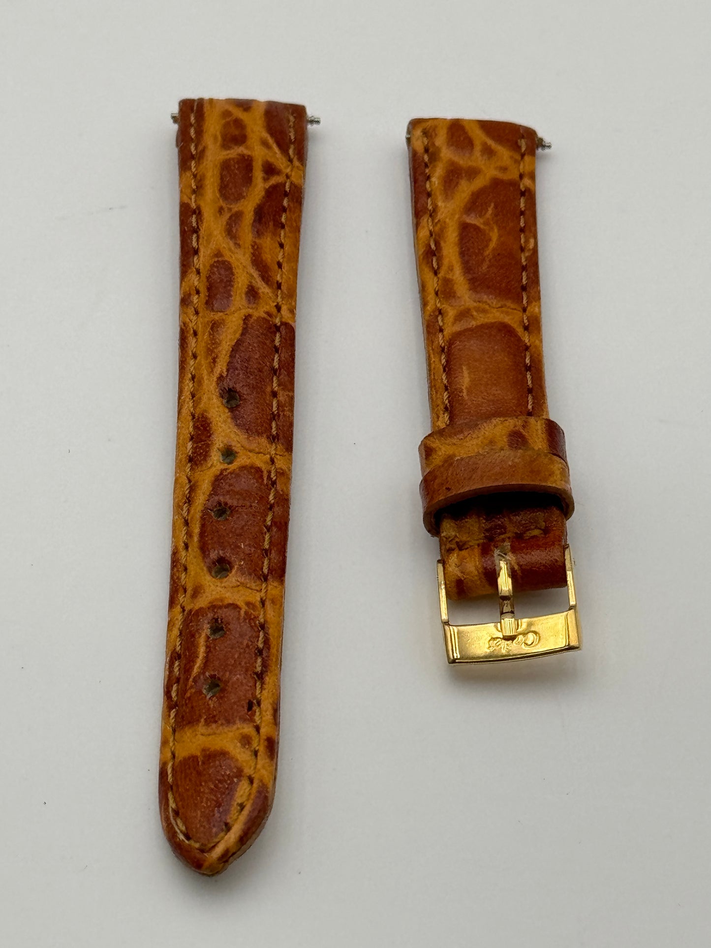 Cadet Chronostar cinturino strap pelle leather 16mm marrone chiaro