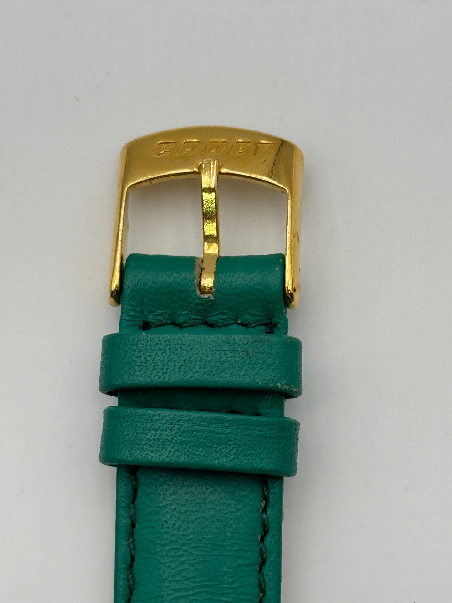 Cadet Chronostar cinturino strap leather pelle verde acqua 16mm