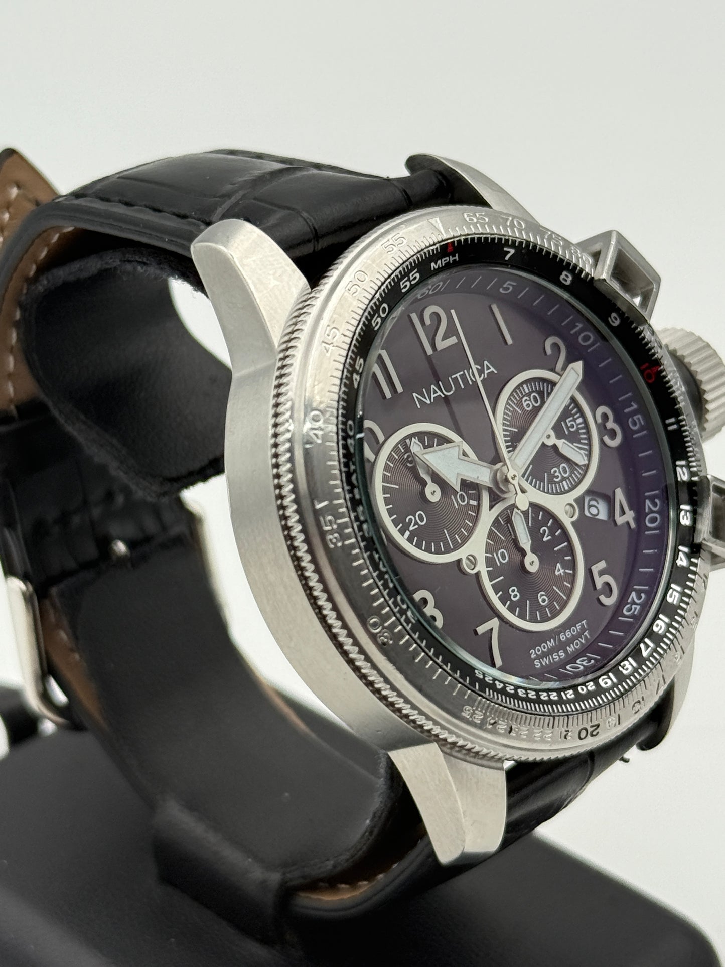 nautica chronograph swiss made a29540 46mm