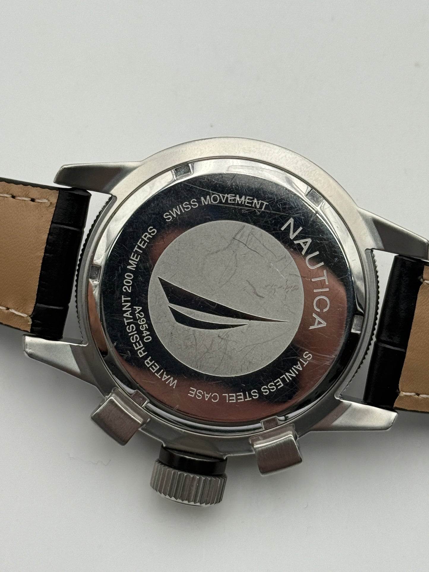 nautica chronograph swiss made a29540 46mm