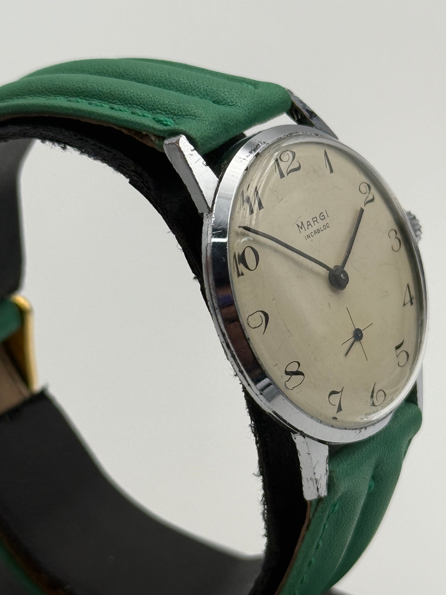 margi incabloc vintage watch 34mm